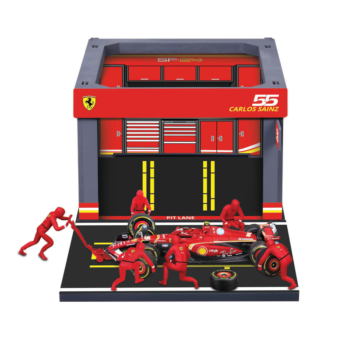 Bburago 1:43 2024 Ferrari SF-24 Pit Pass - #16 Leclerc