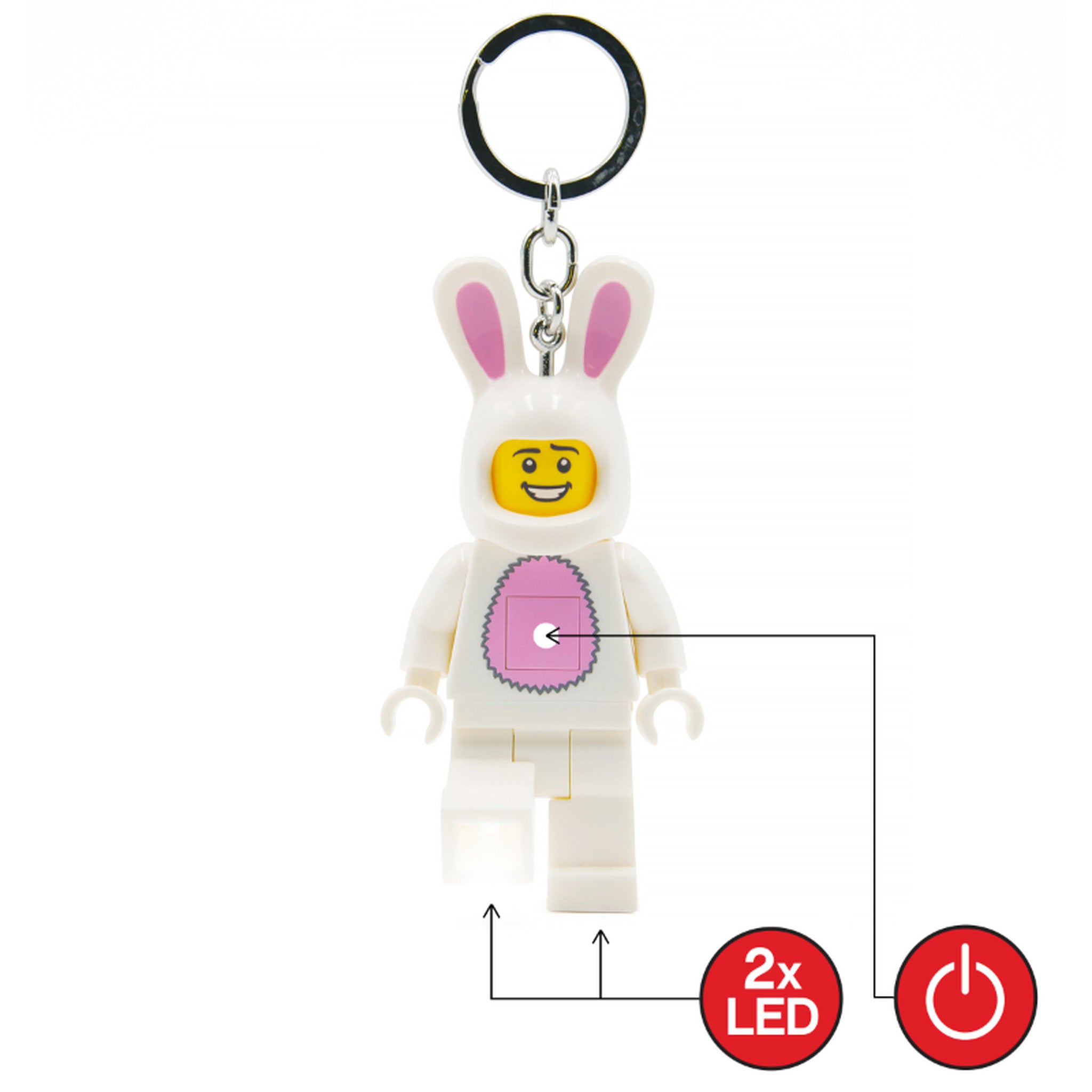 LEGO Minifigures Keychain Light Bunny Suit Guy