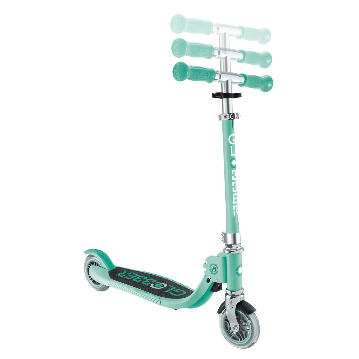 Globber Flow Foldable Scooter Junior With Lights - Mint