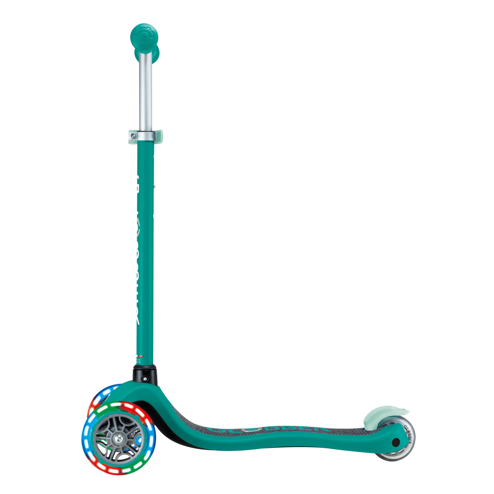 Globber Primo Foldable Scooter With Lights - Emerald Green