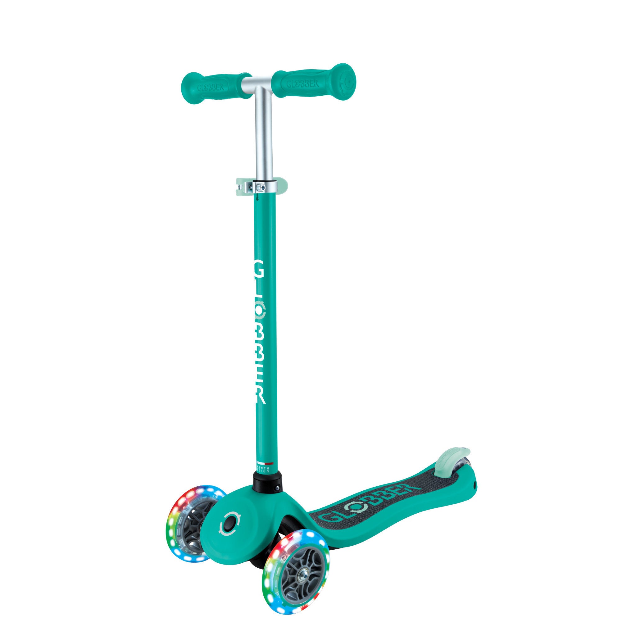 Globber Primo Foldable Scooter With Lights - Emerald Green