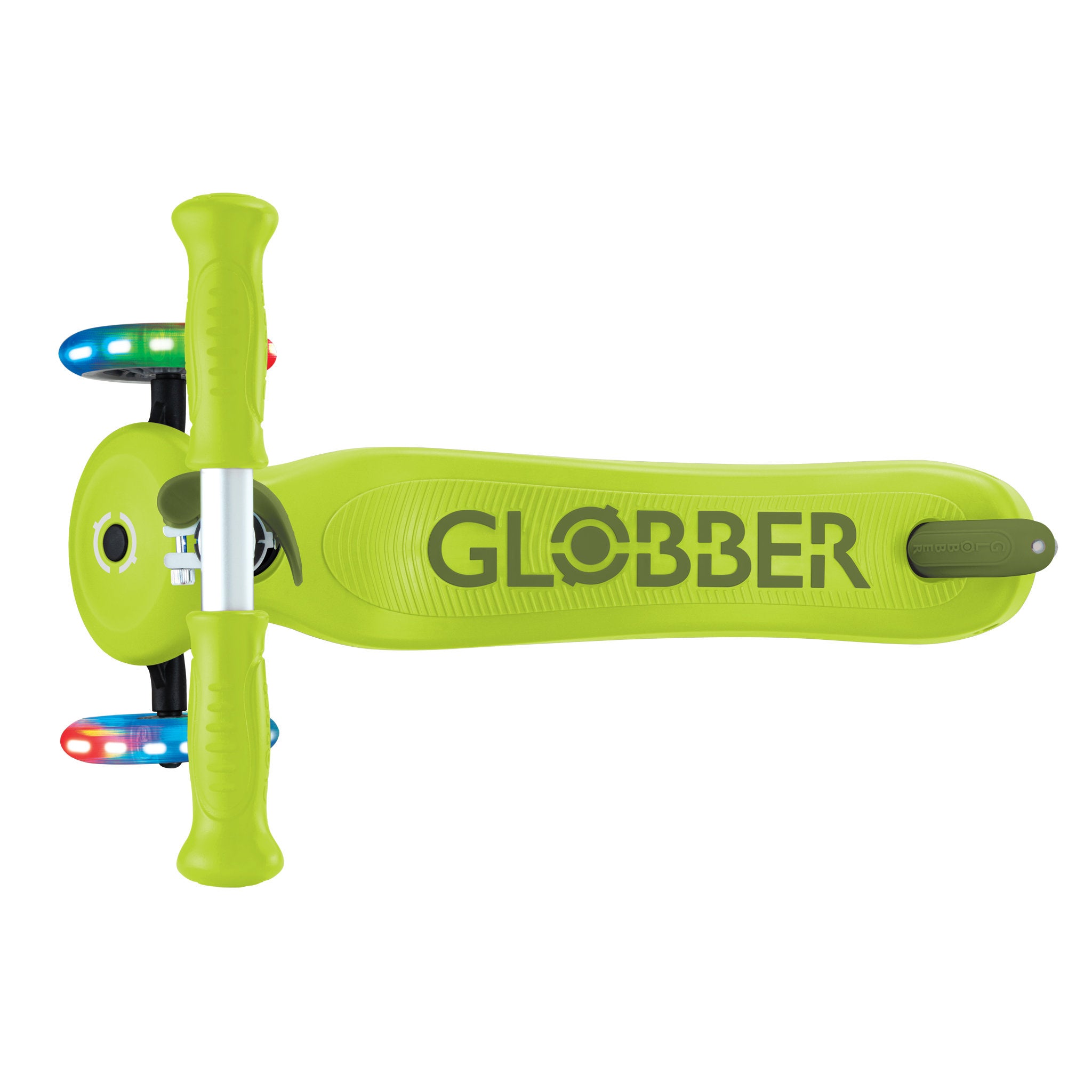 Globber Go-Up Sporty Scooter Light-Up - Lime Green