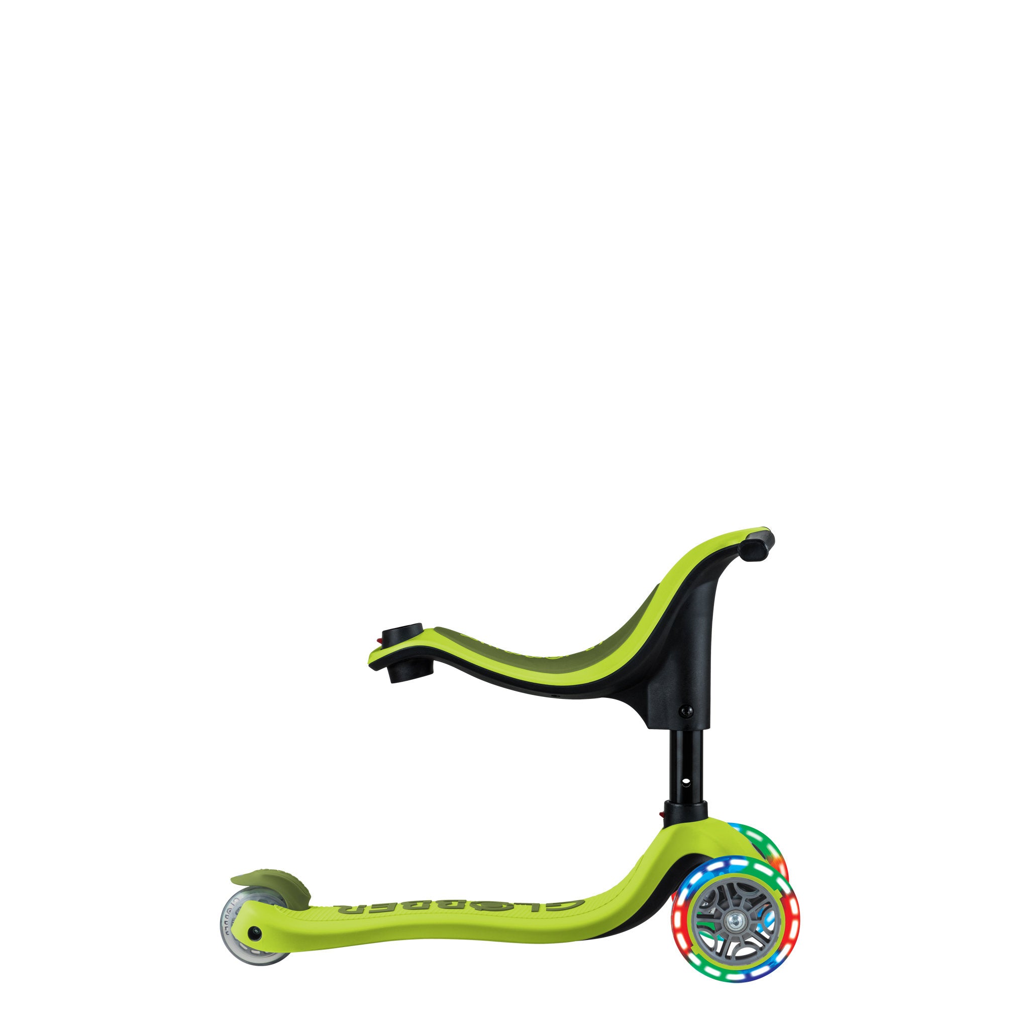 Globber Go-Up Sporty Scooter Light-Up - Lime Green