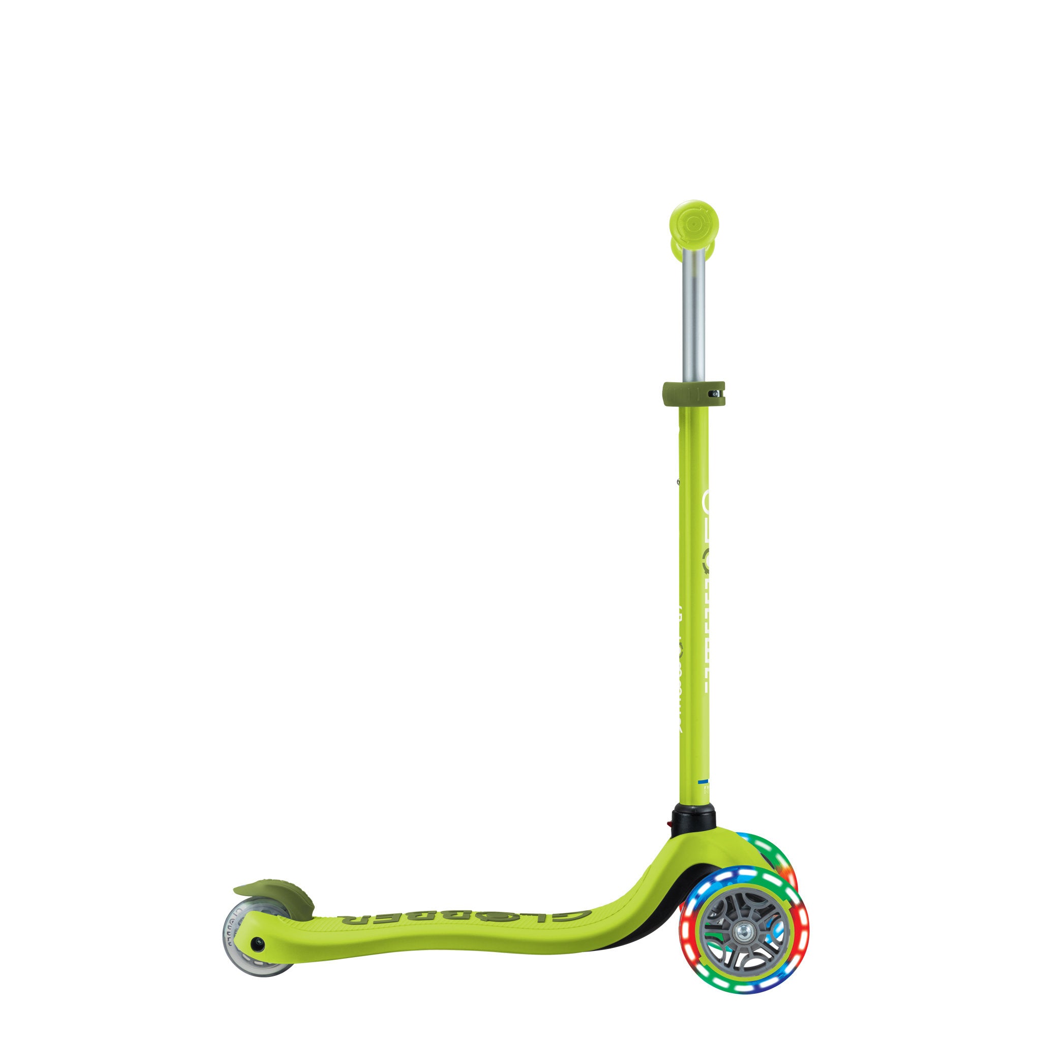 Globber Go-Up Sporty Scooter Light-Up - Lime Green