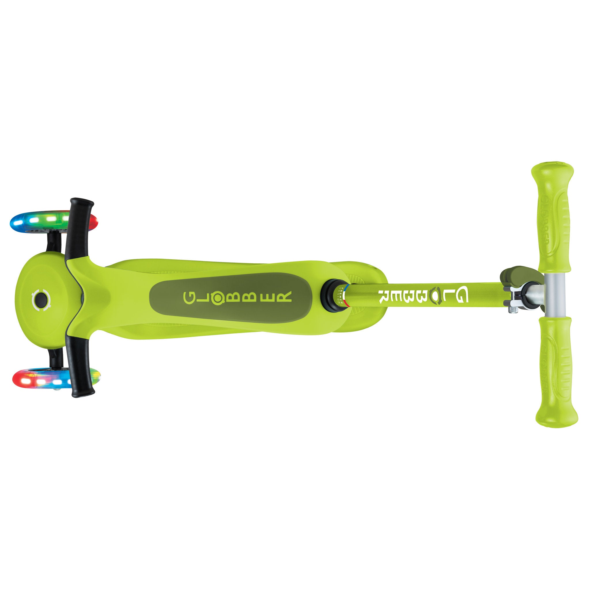 Globber Go-Up Sporty Scooter Light-Up - Lime Green