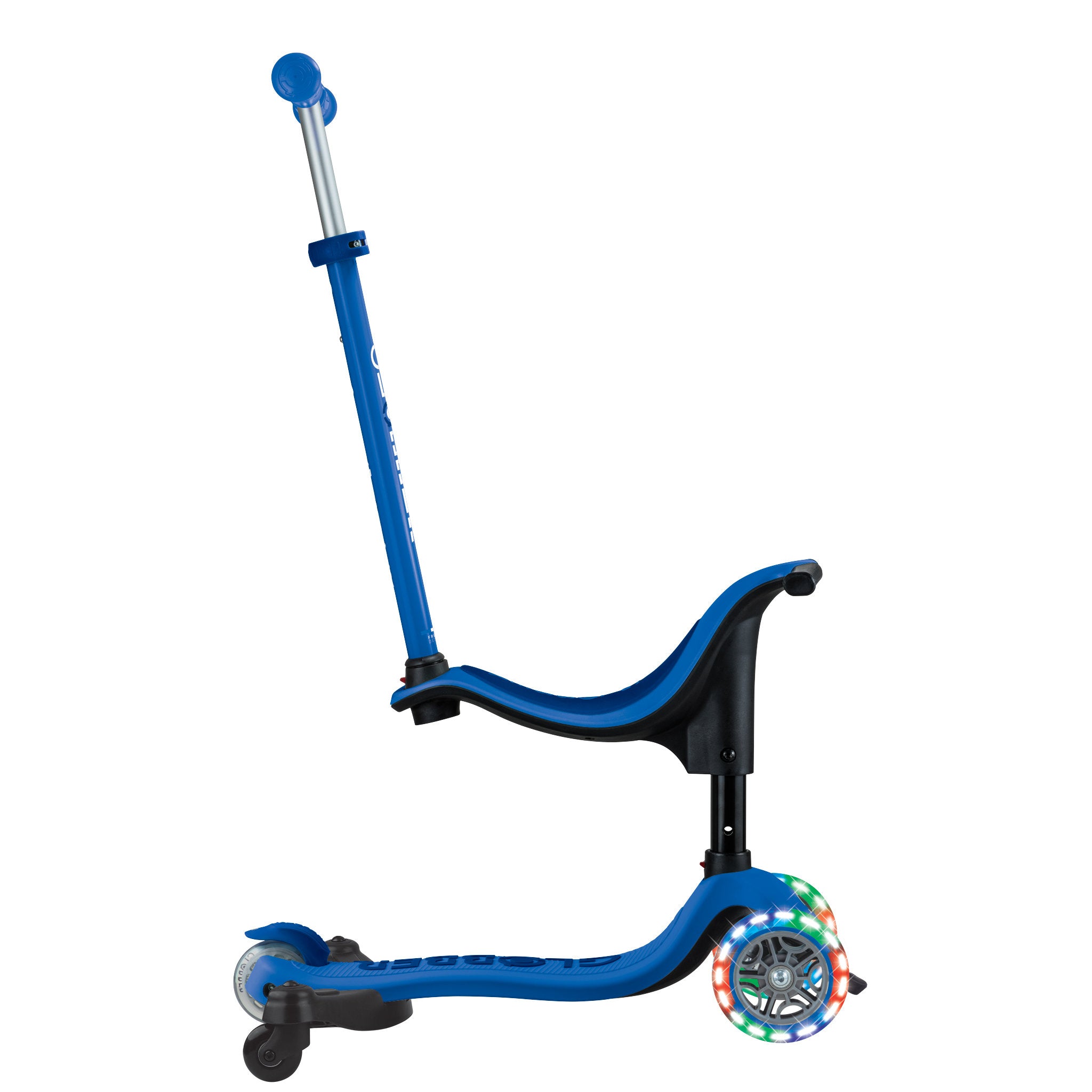 Globber Go-Up Sporty Scooter Light-Up - Navy Blue