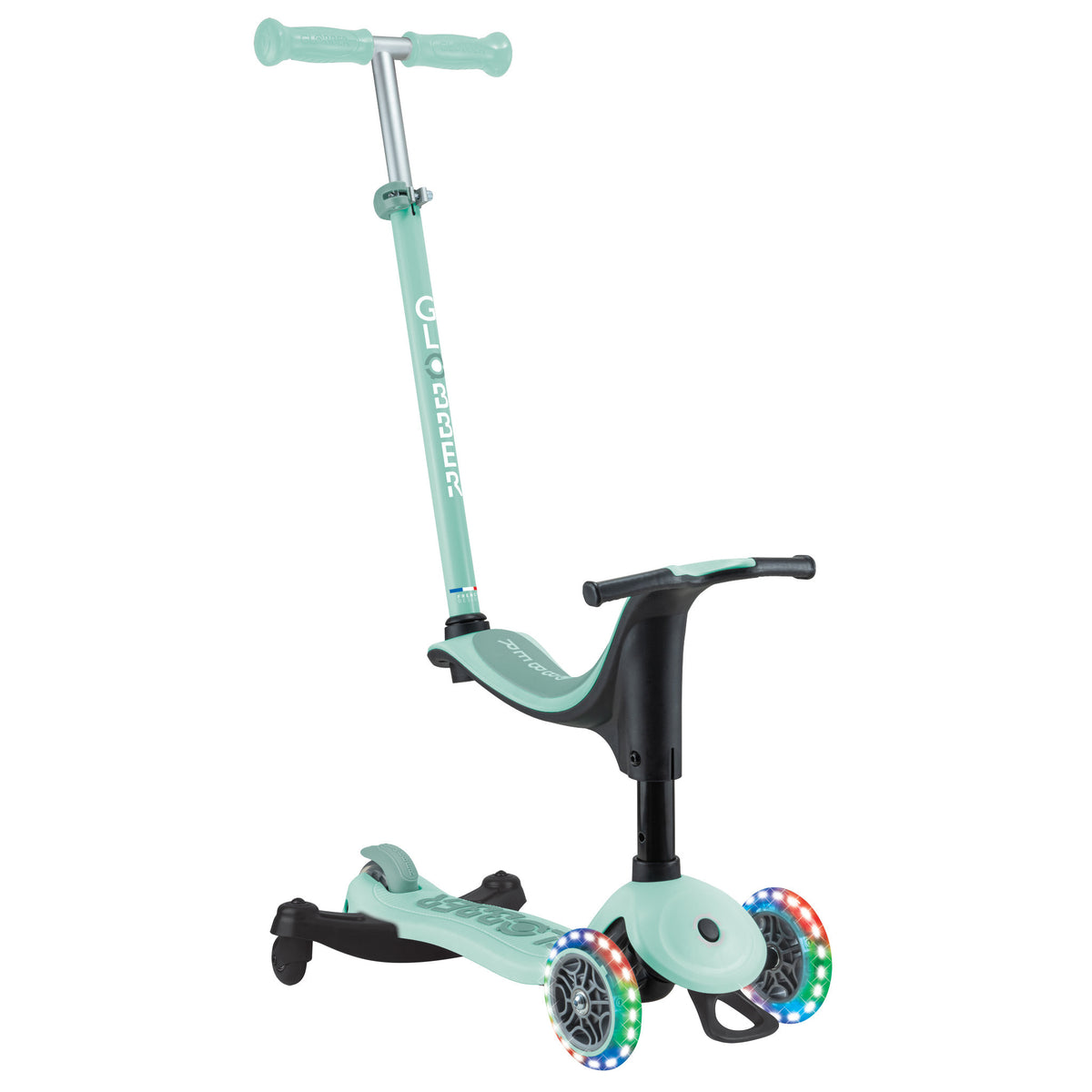 Globber Go Up Sporty Lights 360 Scooter - Mint/Pistachio