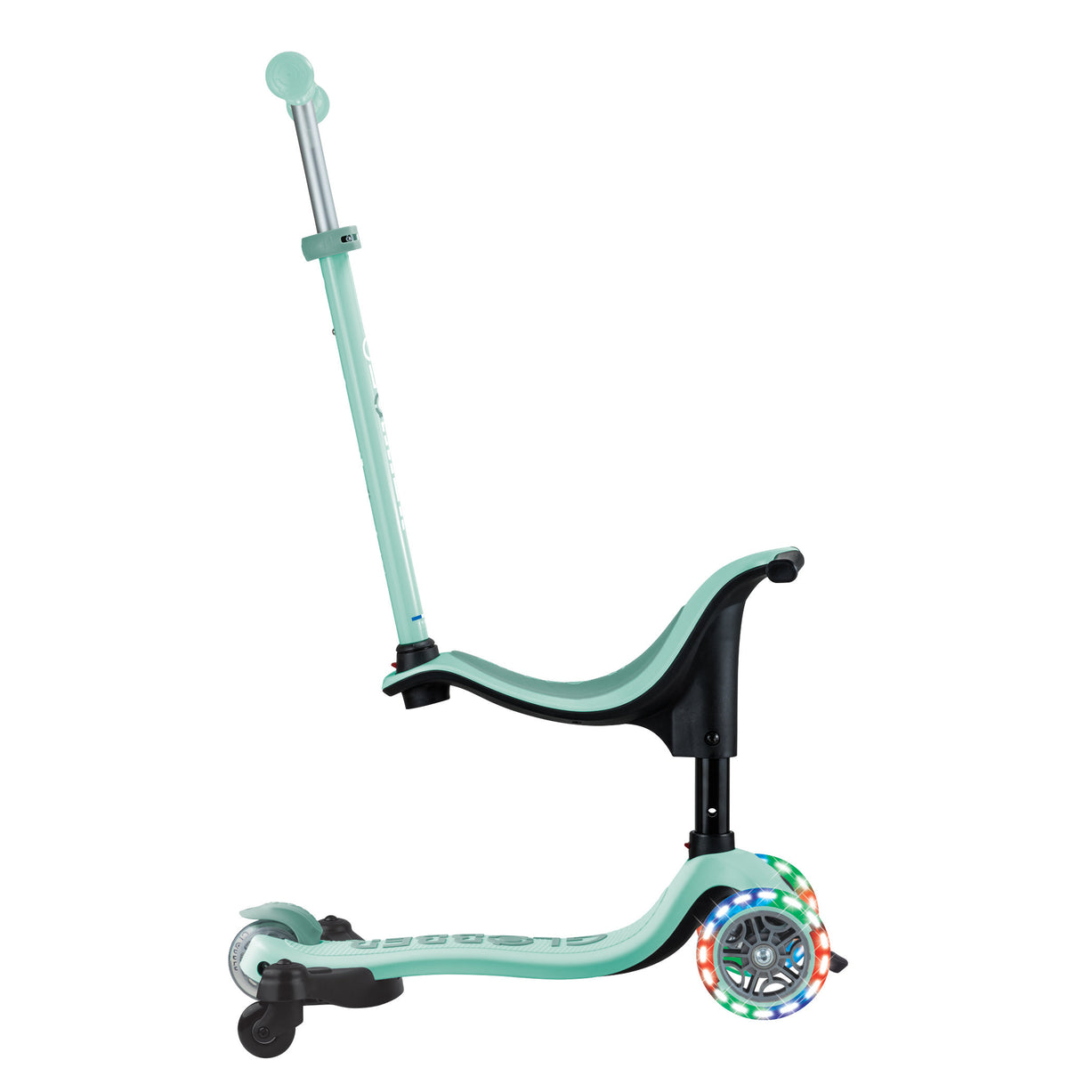 Globber Go Up Sporty Lights 360 Scooter - Mint/Pistachio