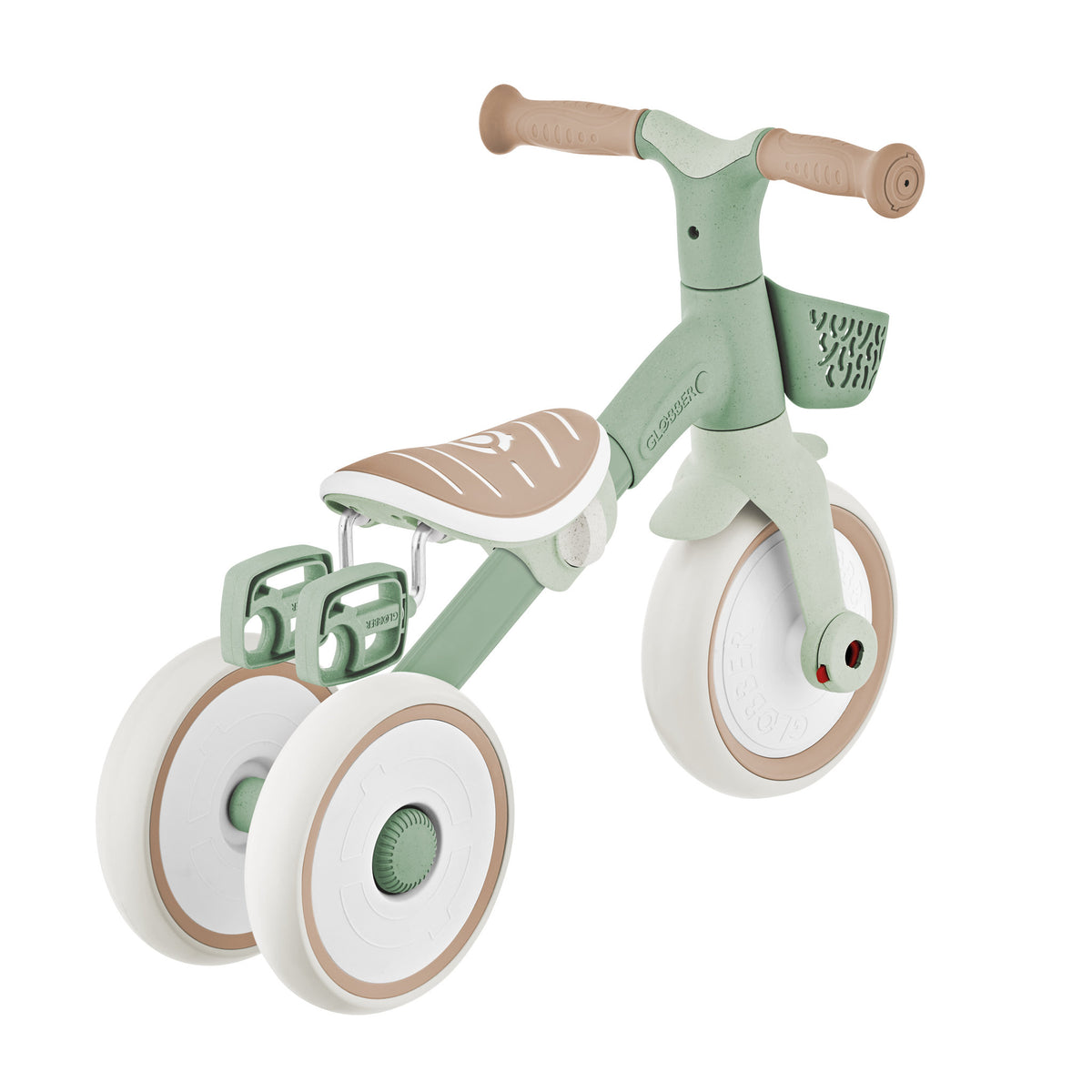 Globber 2-IN-1 Learning Trike Plus Ecologic - Pistachio