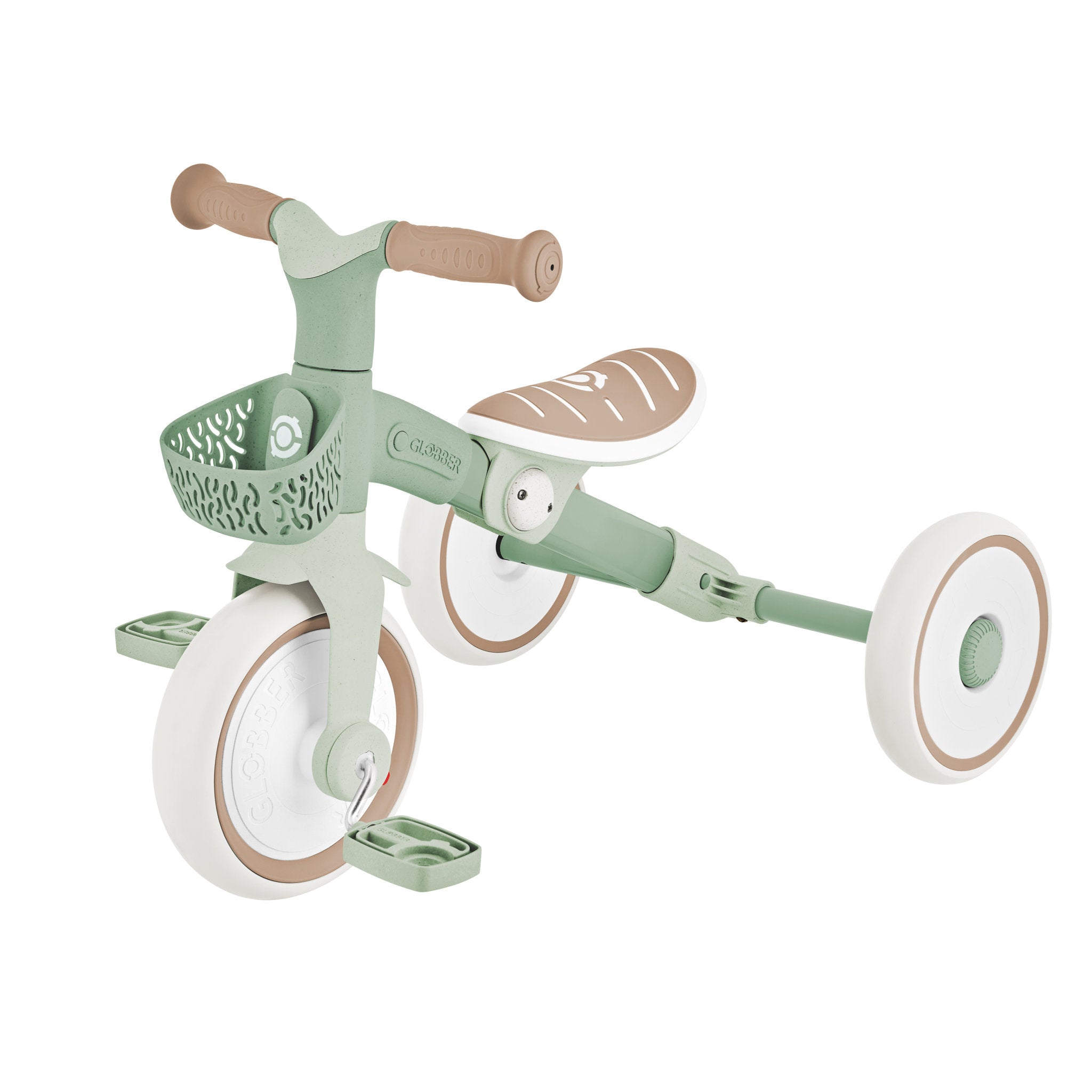 Globber 2-IN-1 Learning Trike Plus Ecologic - Pistachio