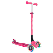 Globber Primo Foldable Lights Scooter - Fuchsia