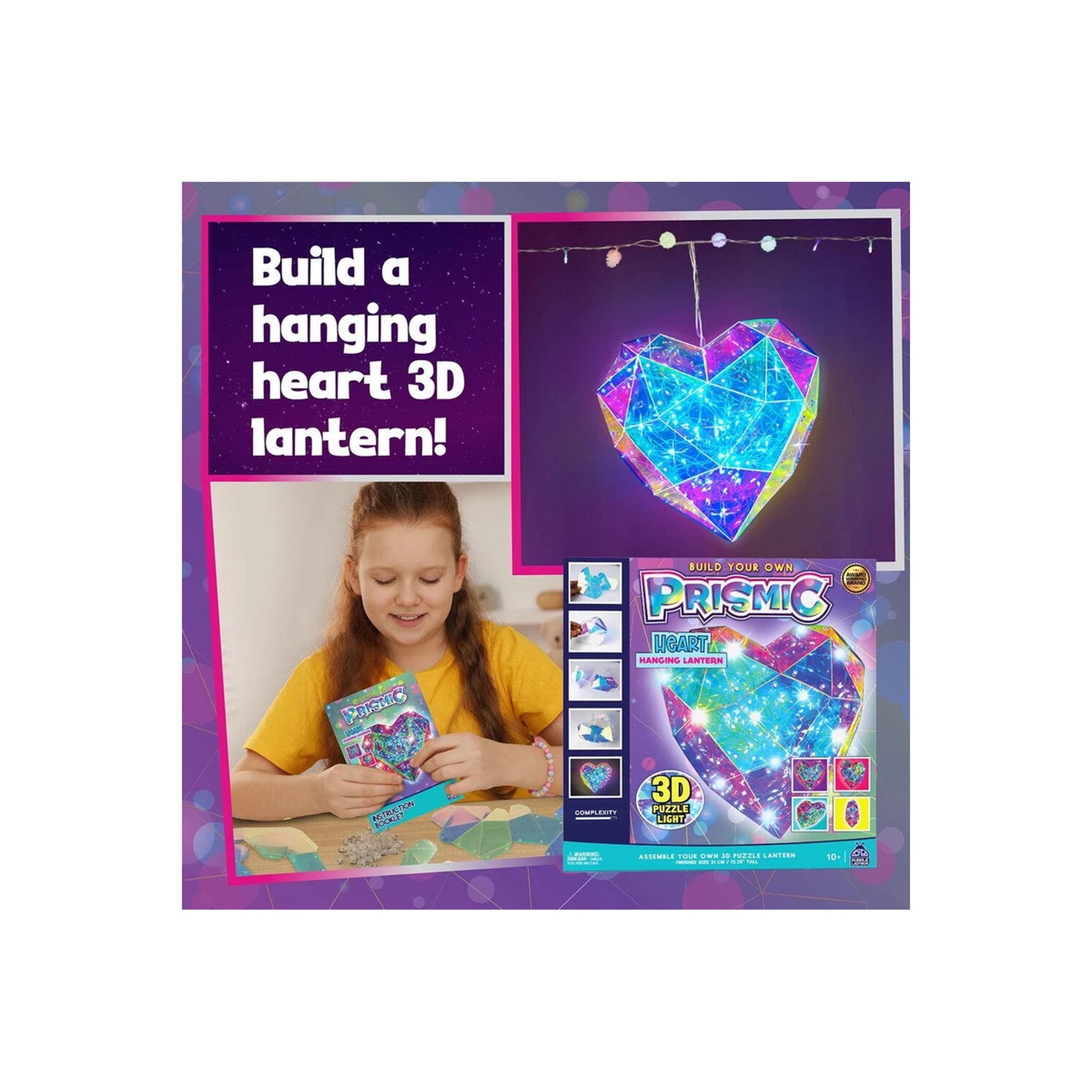 Prismic Hanging Heart 3D Puzzle