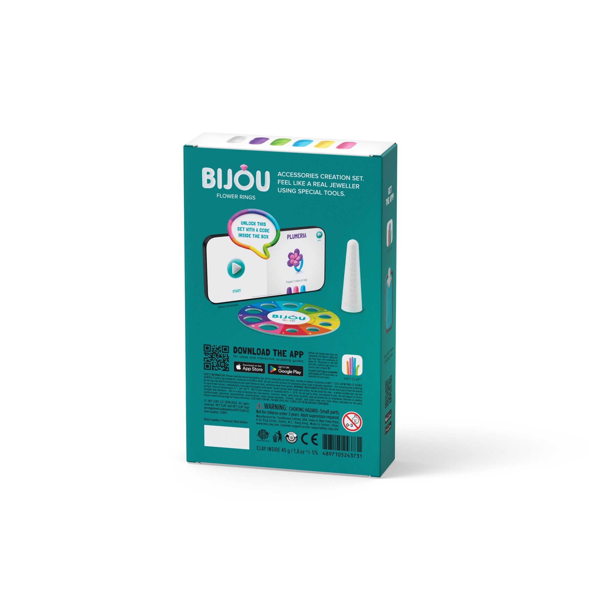 Hey Clay Set - Bijou Flower Rings