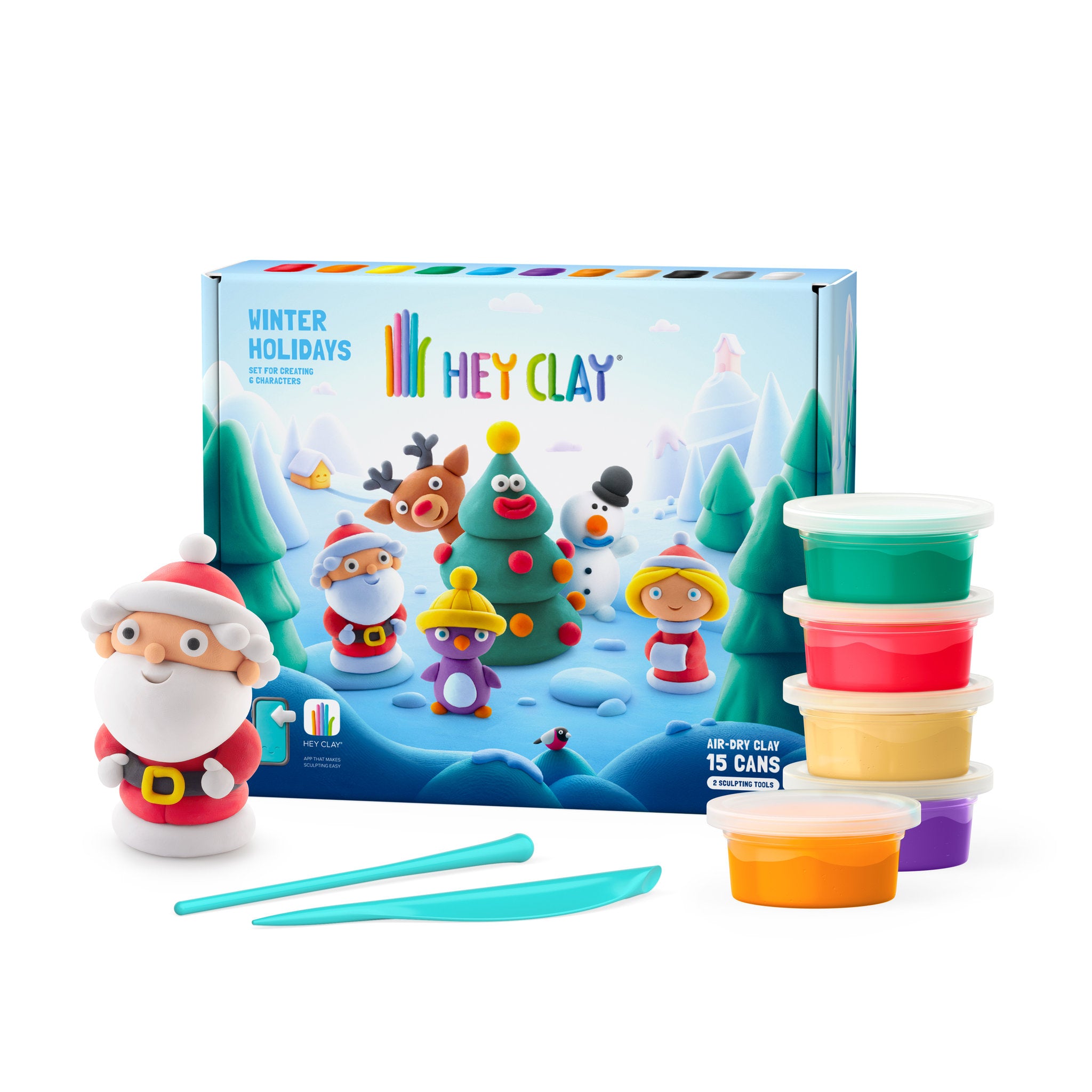 Hey Clay Winter Holidays Set 15 Cans