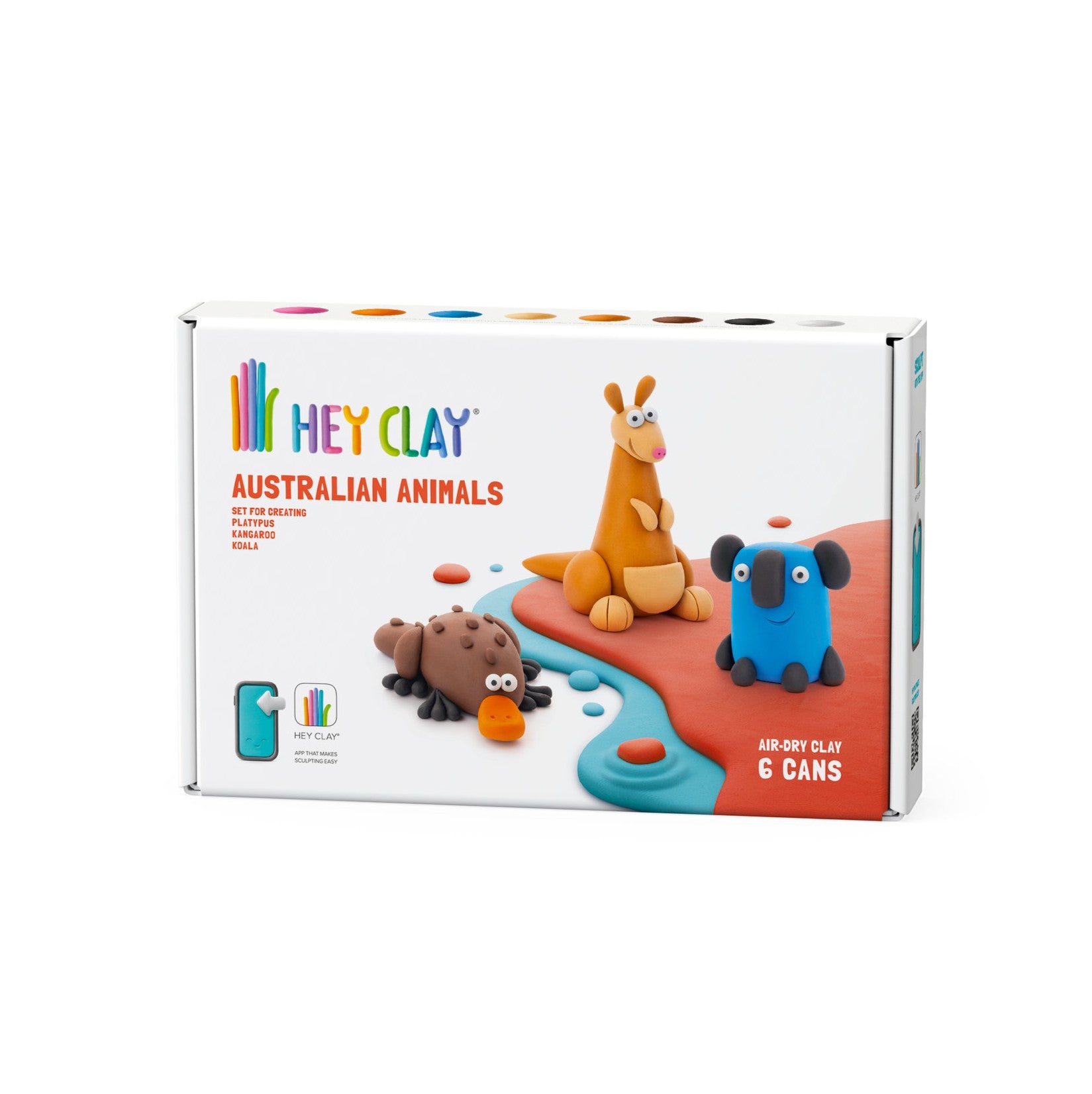 Hey Clay Australian Animals 6 Cans