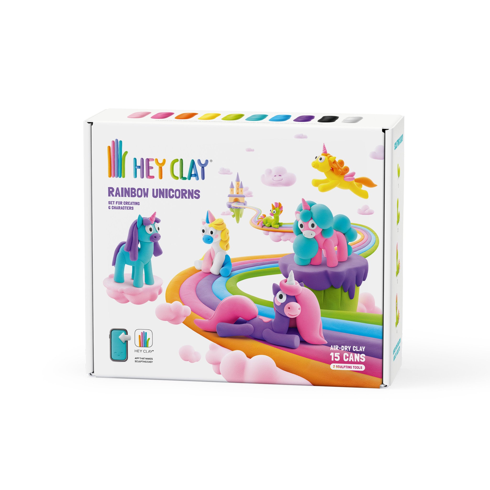 TOMY Hey Clay Rainbow Unicorns  Set