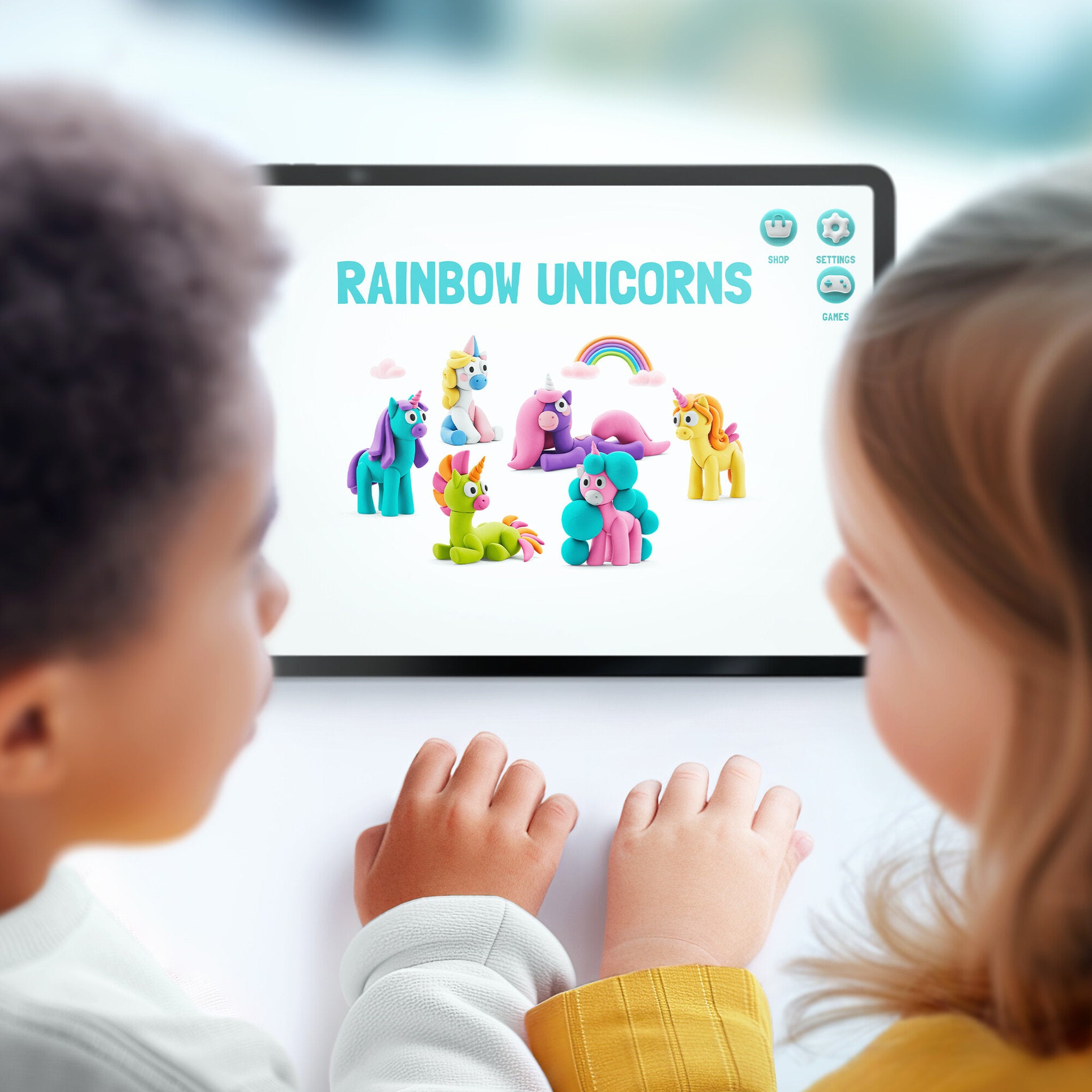 TOMY Hey Clay Rainbow Unicorns  Set