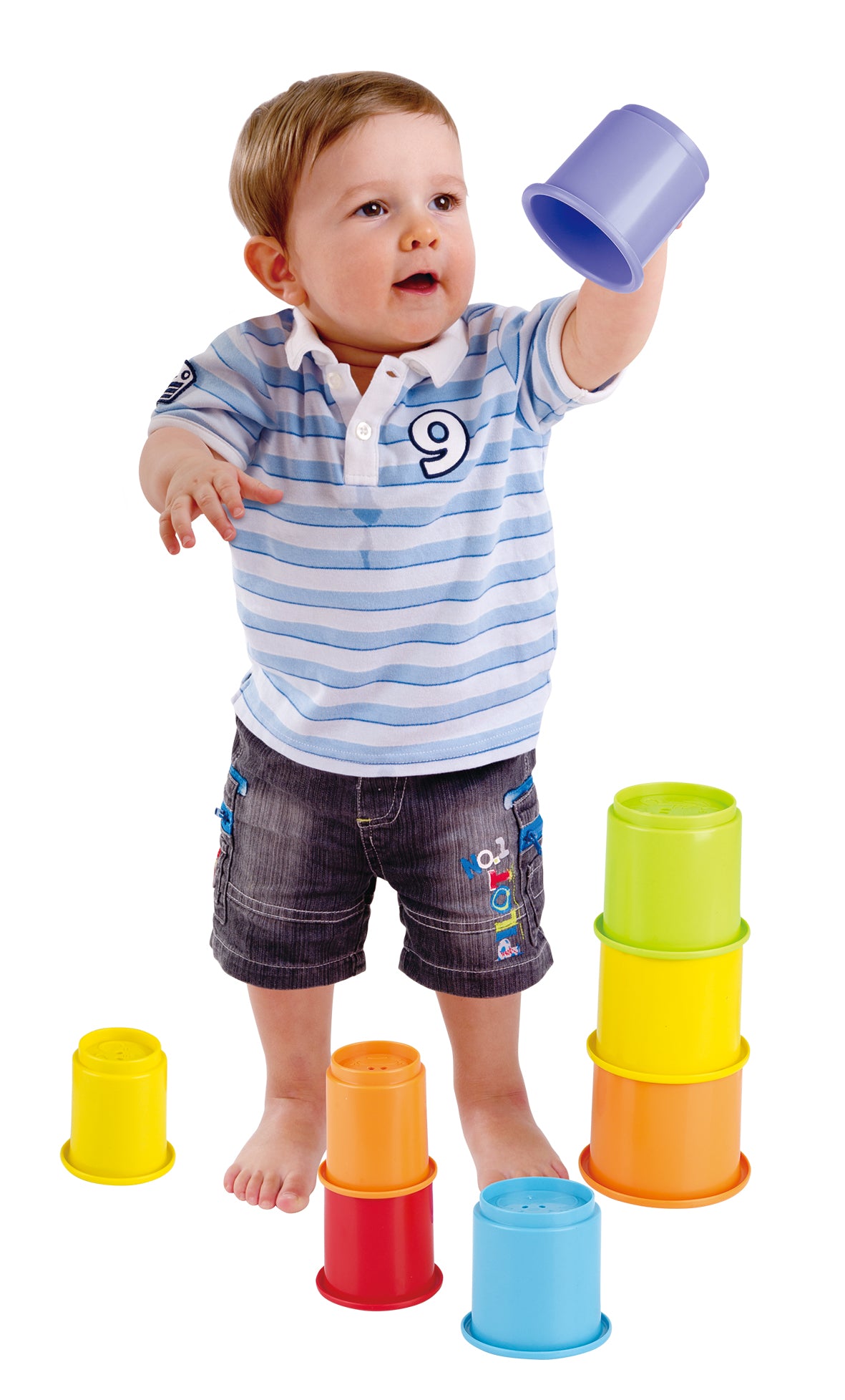 Playgo Toys Bio Rainbow Stackin Cups