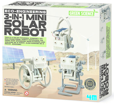 4M Green Science Eco-Engineering 3-In-1 Mini Solar Robot