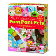 4M KidzMaker Make Your Own Pom Pom Pets - Toyworld Australia