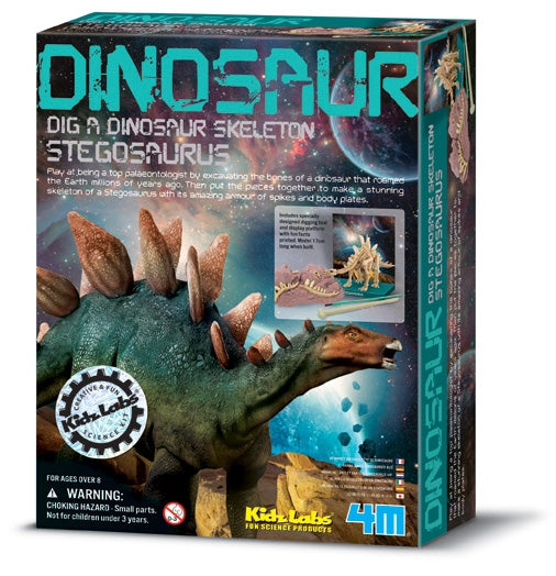 4M KidzLabs Dinosaur Excavation Kit Stegosaurus - Toyworld Australia