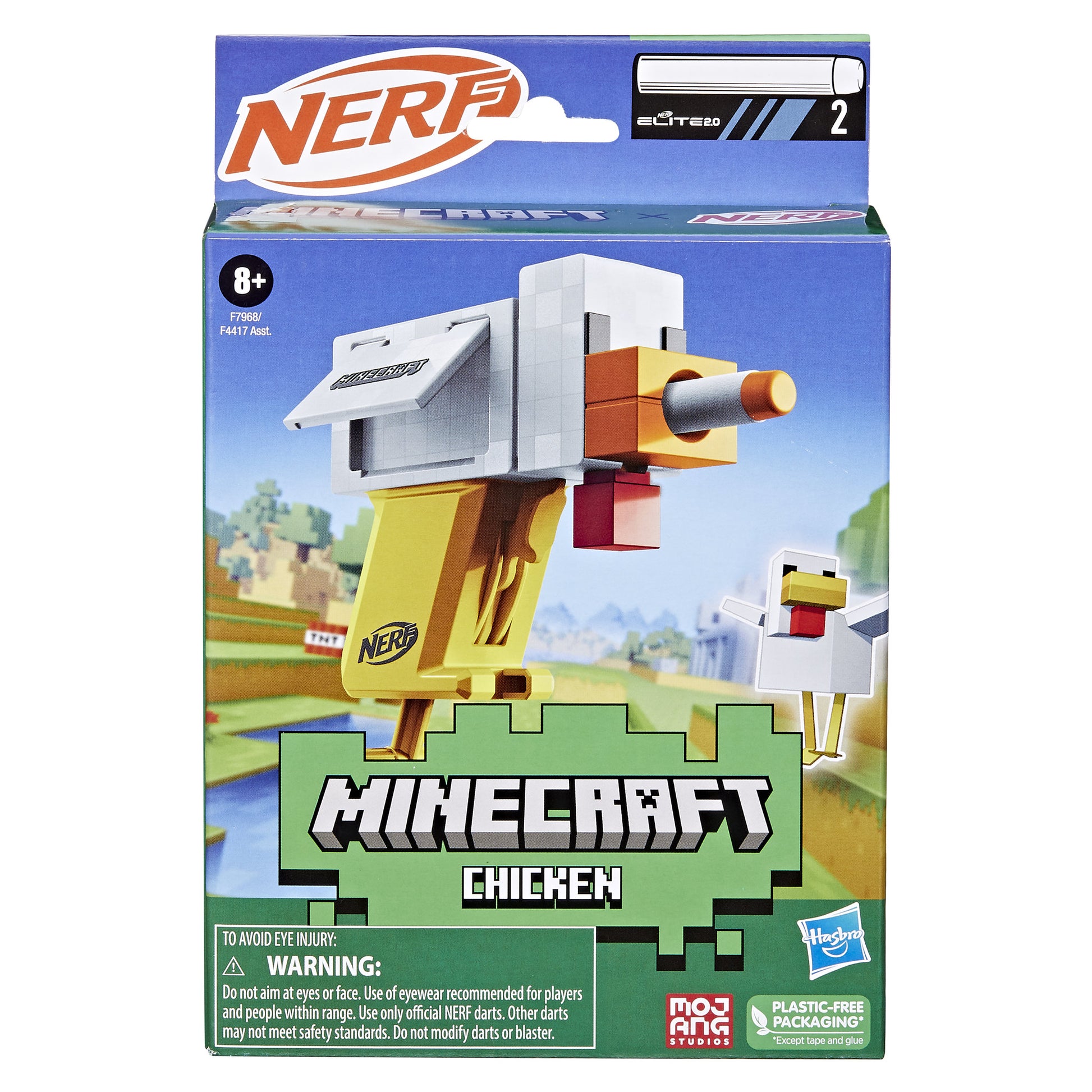 NERF Microshots Minecraft -Chicken - Toyworld Australia