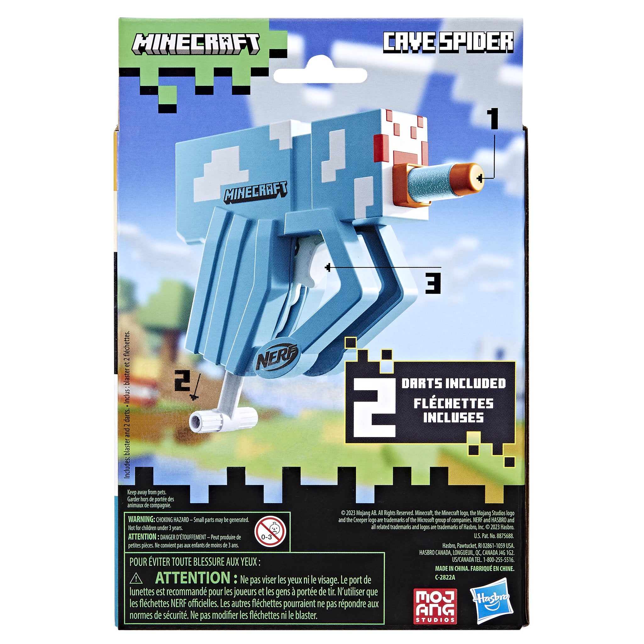 NERF Microshots Minecraft - Cave Spider - Toyworld Australia