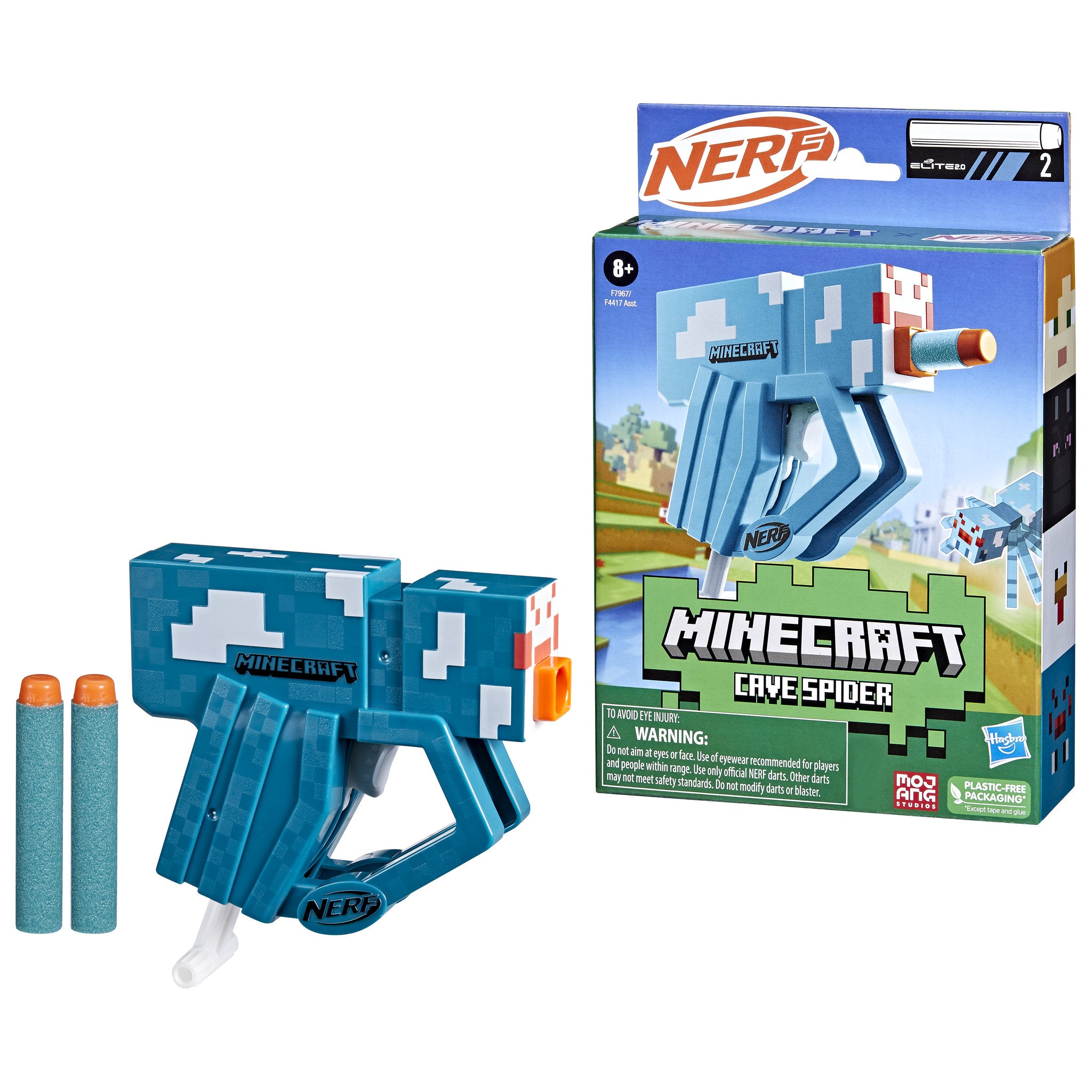 NERF Microshots Minecraft - Cave Spider - Toyworld Australia