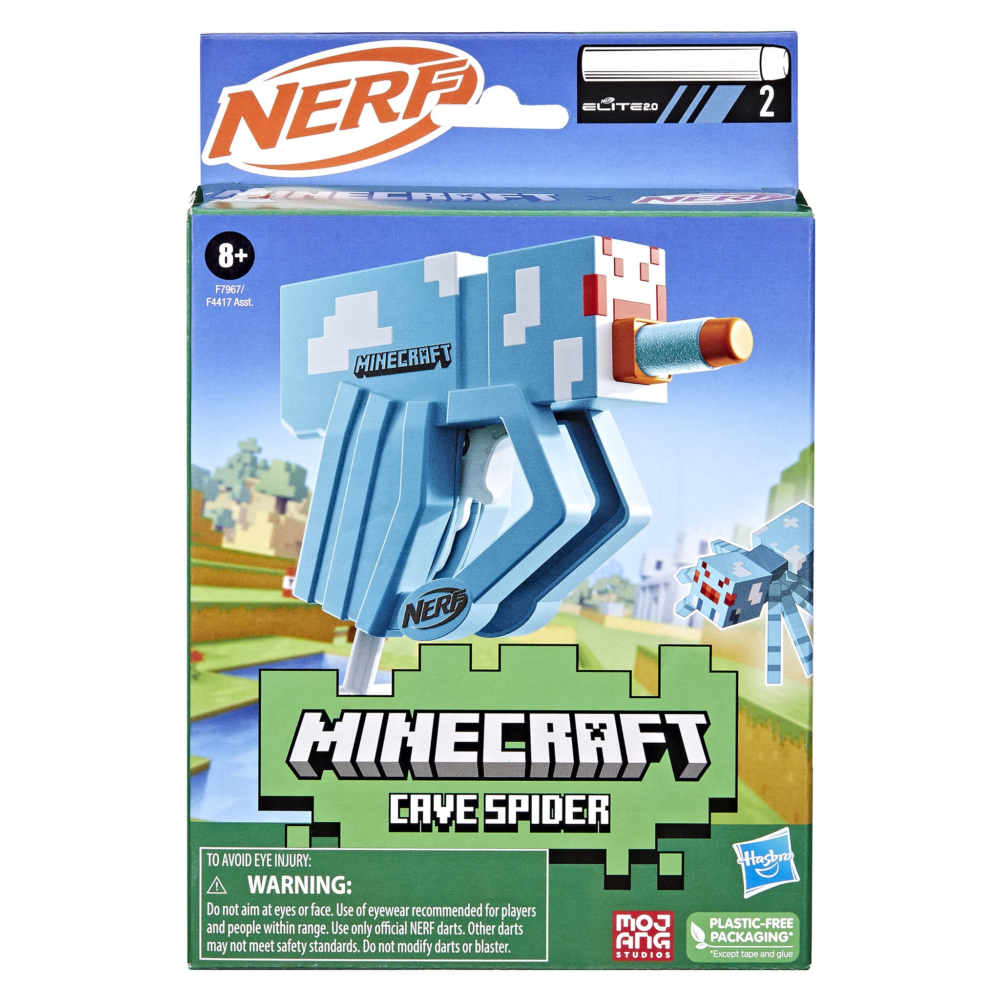 NERF Microshots Minecraft - Cave Spider - Toyworld Australia
