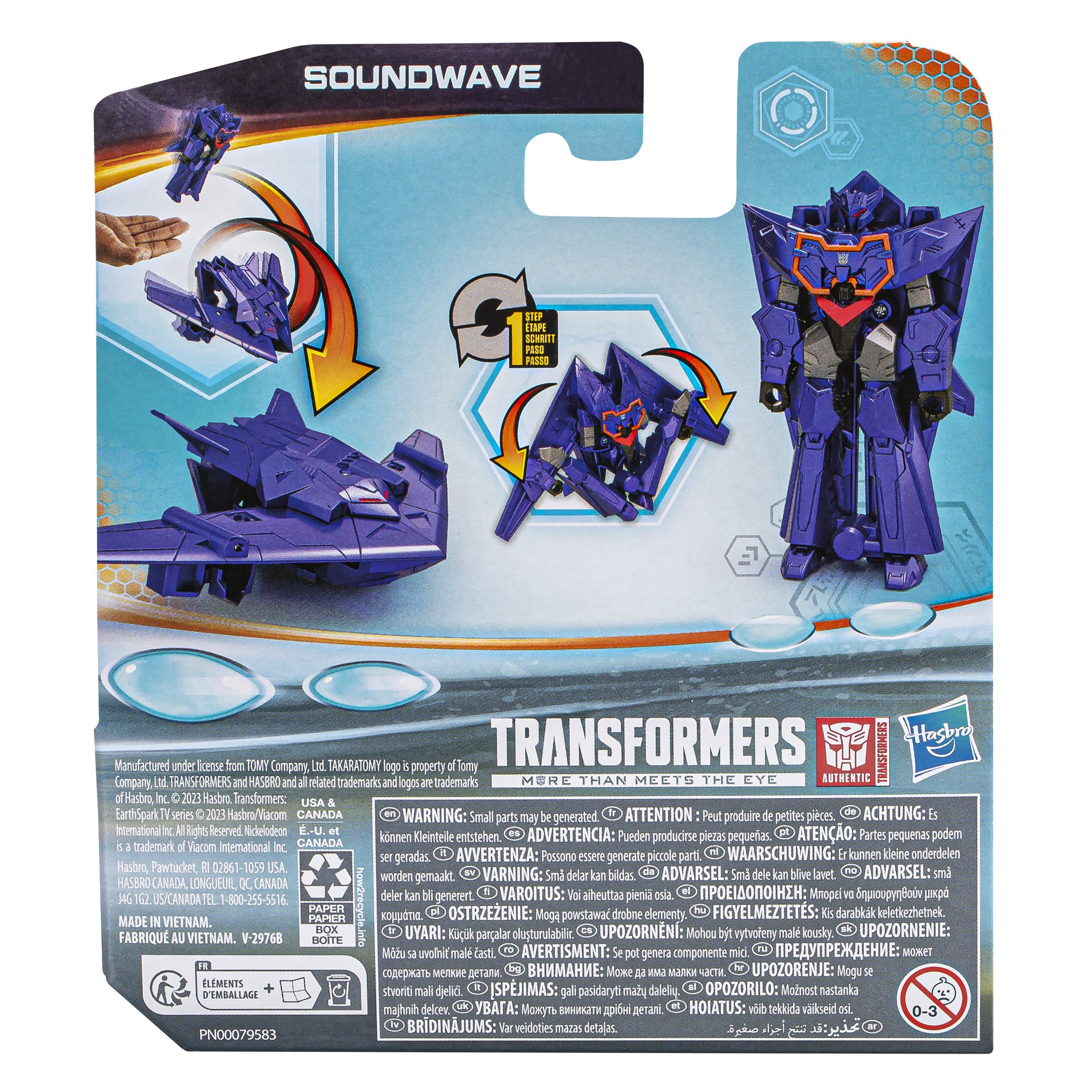Transformers Earthspark 1-Step Flip Changer - Soundwave