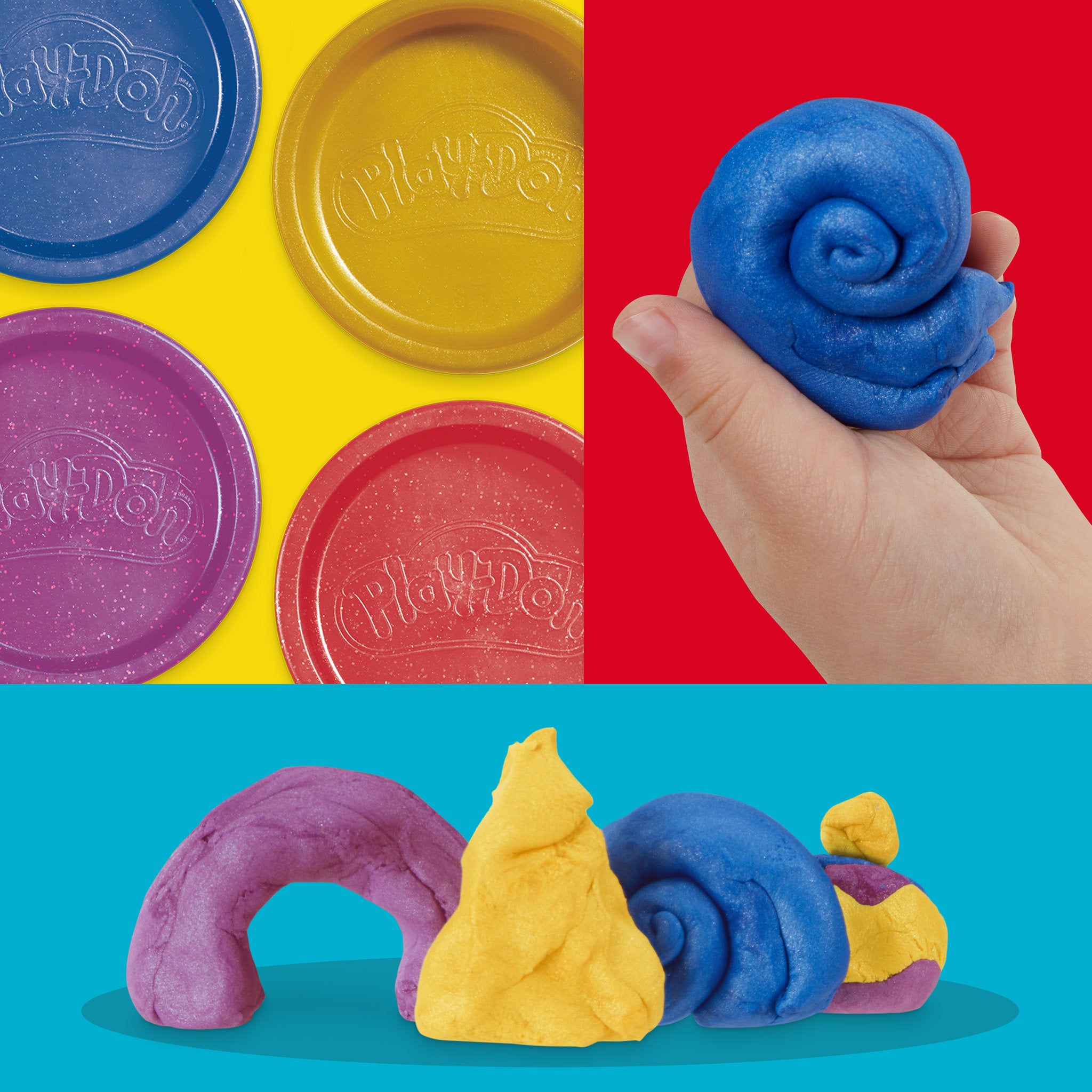 Play-Doh Speciality Compound - Shimmery Metallics 4 Pack