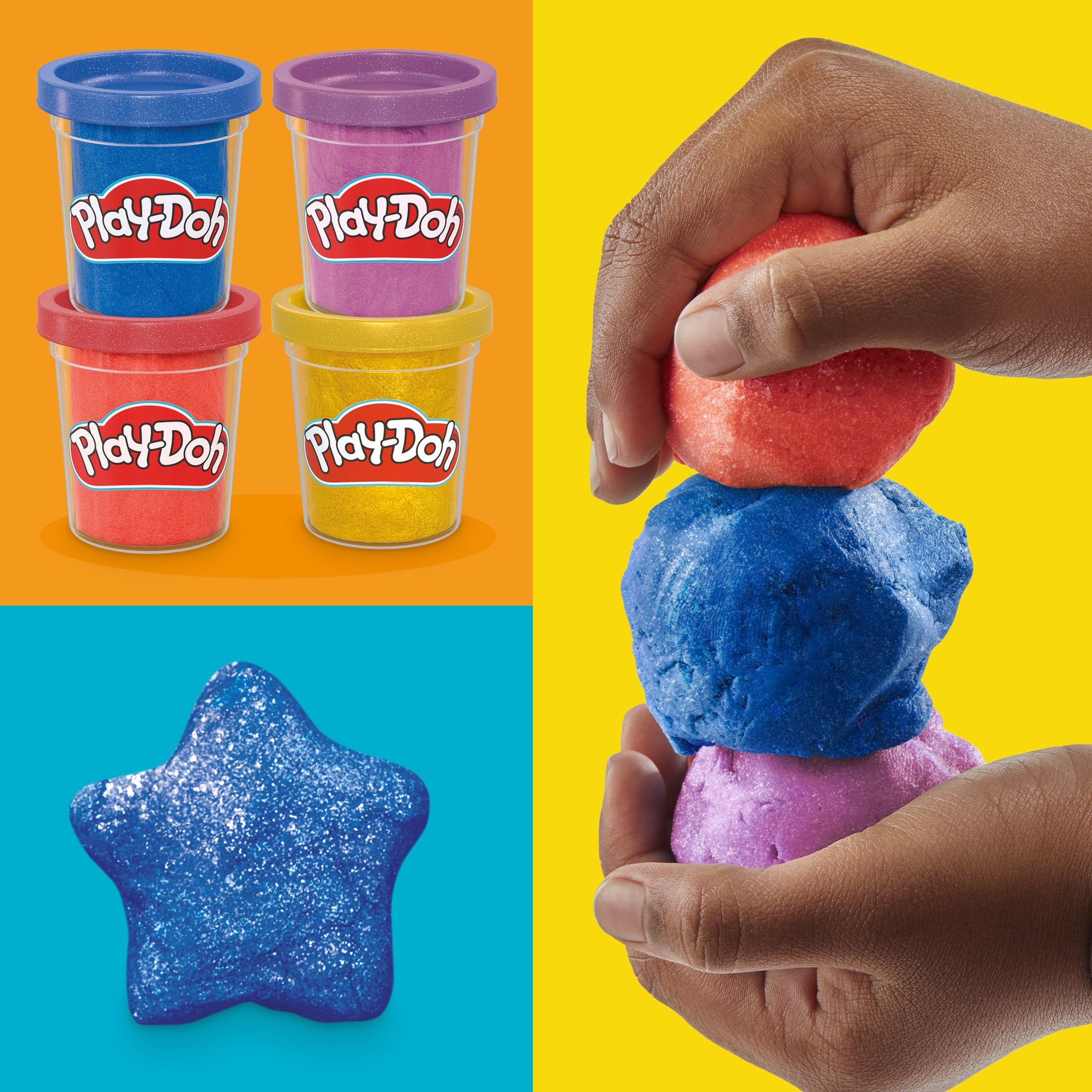 Play-Doh Speciality Compound - Shimmery Metallics 4 Pack