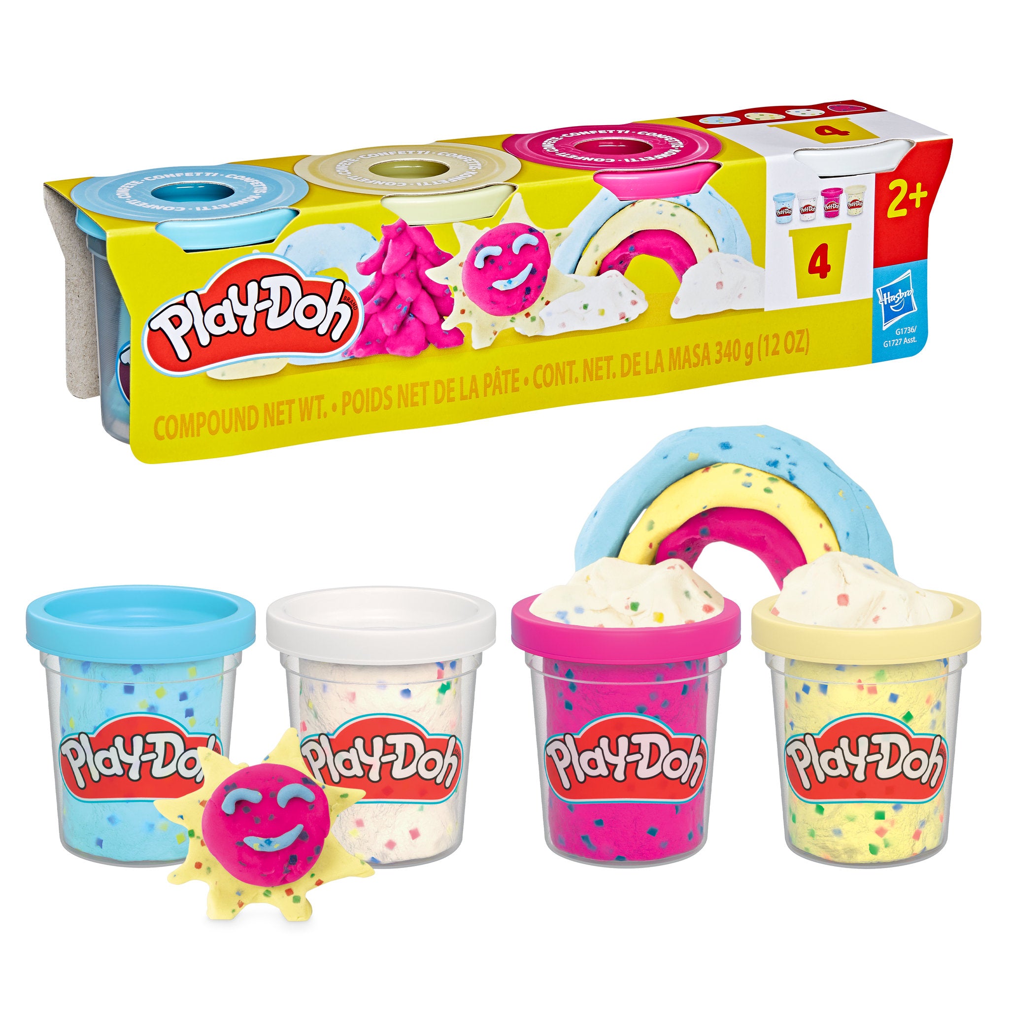 Play-Doh Specialty Compound - Confetti Fun 4 Pack