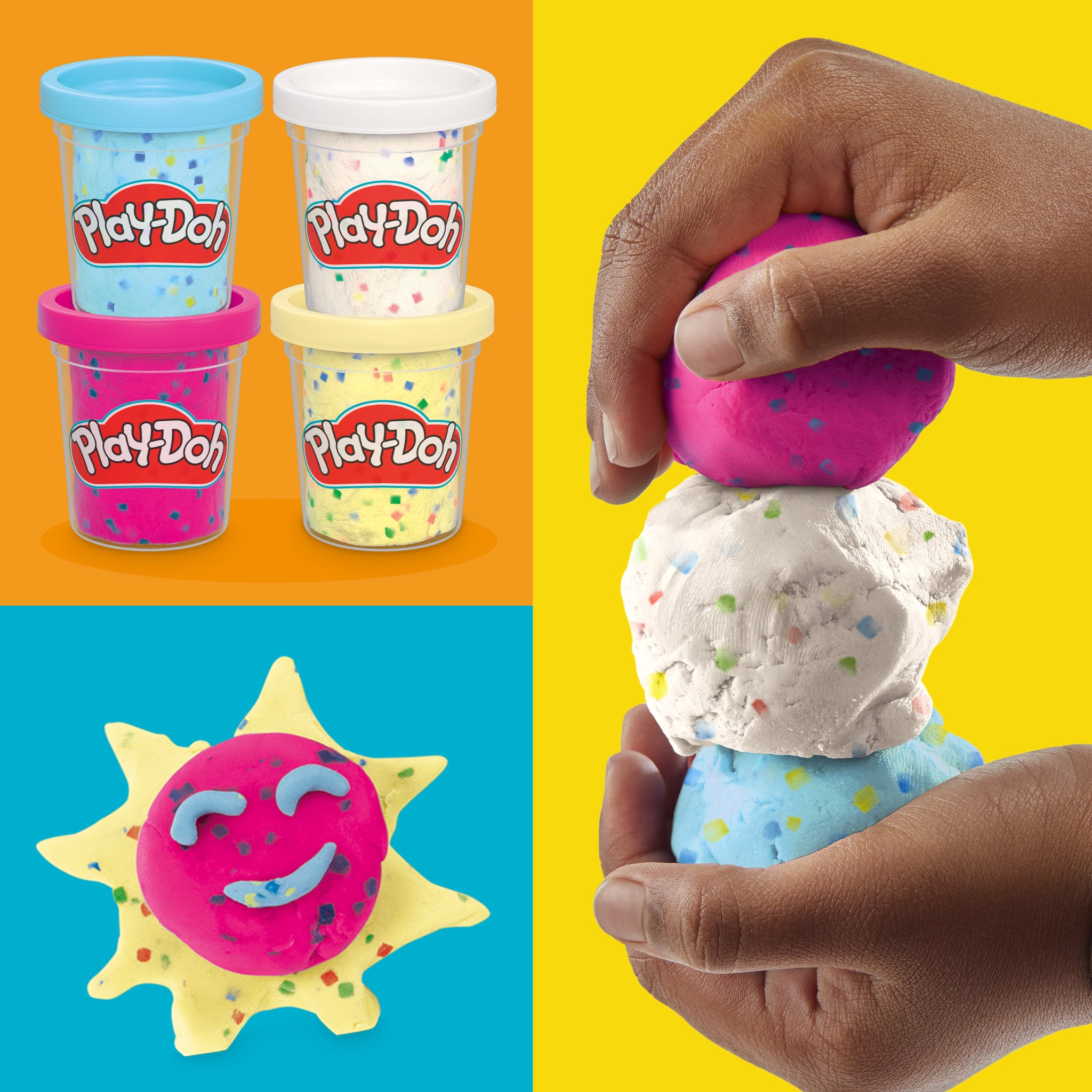 Play-Doh Specialty Compound - Confetti Fun 4 Pack