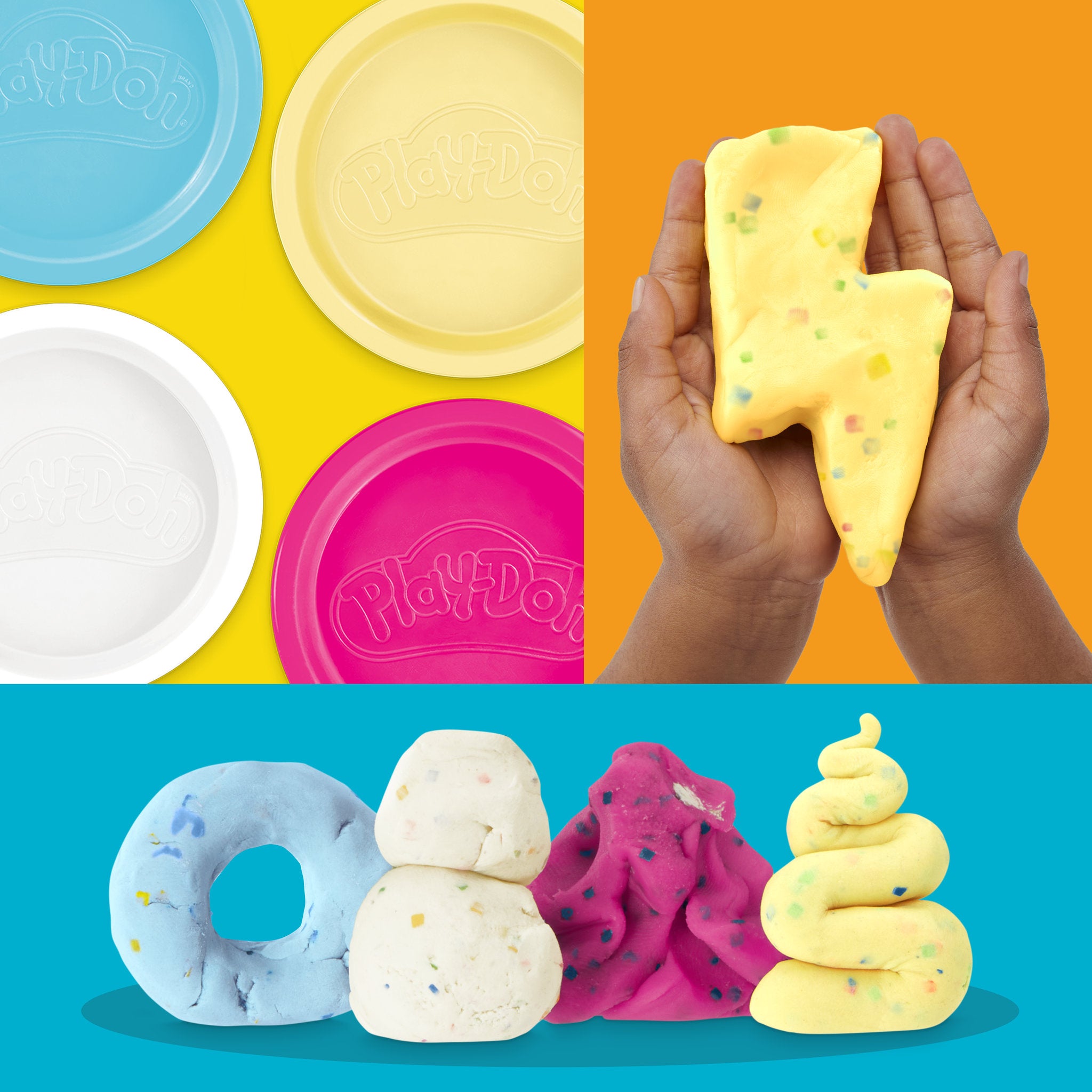 Play-Doh Specialty Compound - Confetti Fun 4 Pack