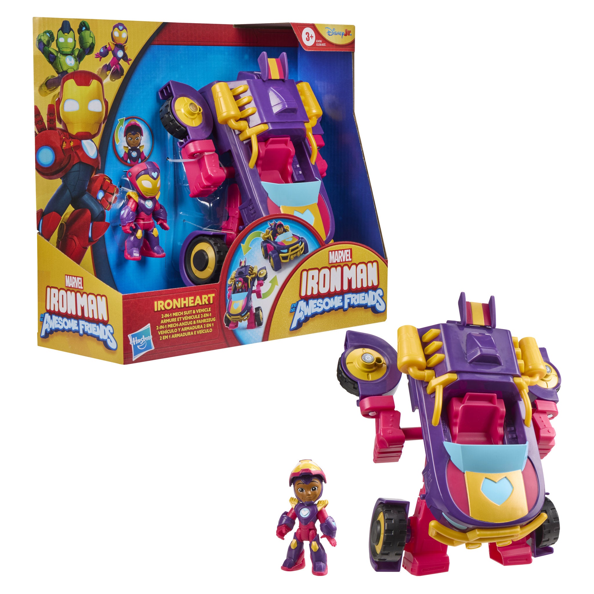 Marvel Iron Man and His Awesome Friends 
Ironheart 2-In-1 Mech Suit & Vehicle