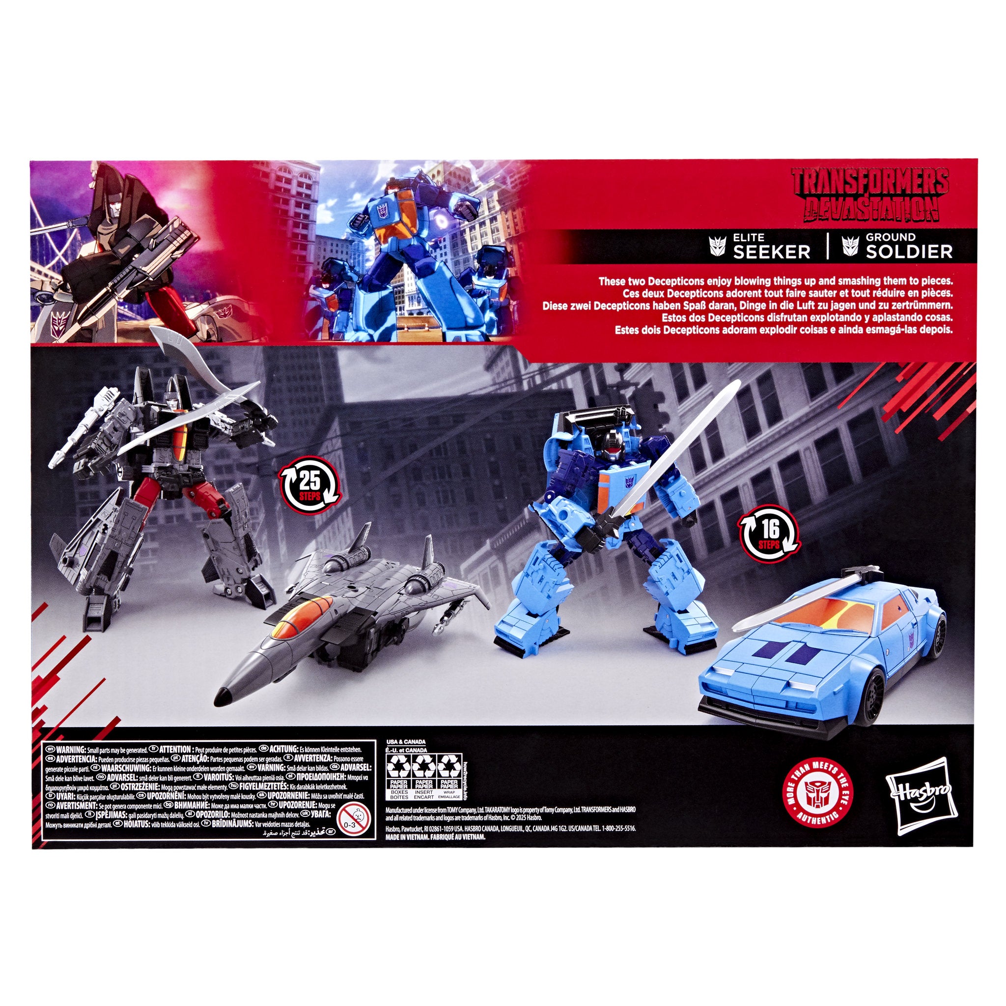 Transformers Studio Series Devastation Action Figure - Elite Seeker vs Ground Soldier 2 Pack