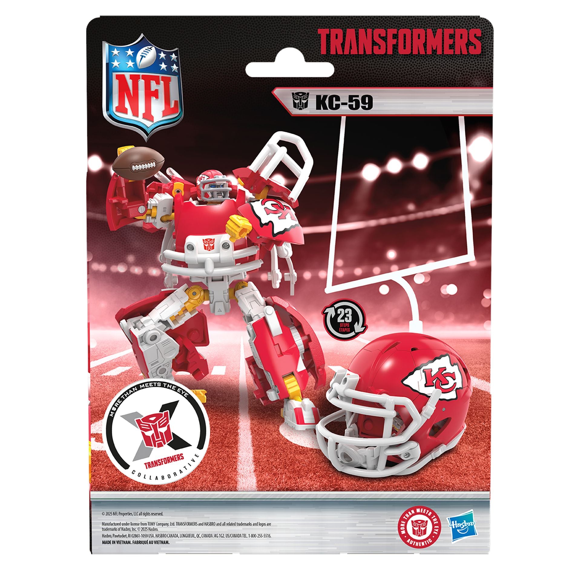 Transformers NFL Kansas City Chiefs KC-59 Figure - Toyworld Australia
