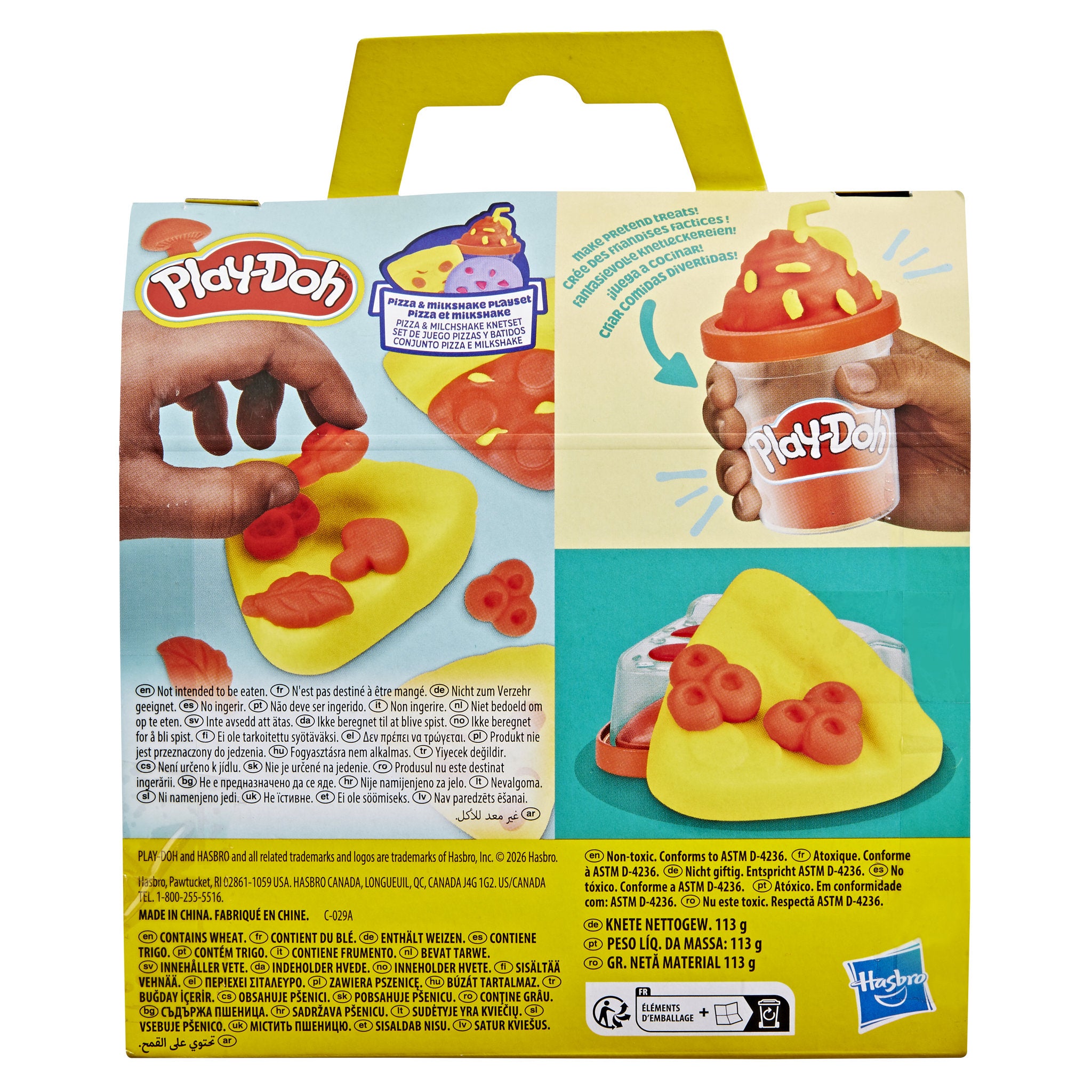 Play-Doh Treats To Go Pizza and Milkshake Playset