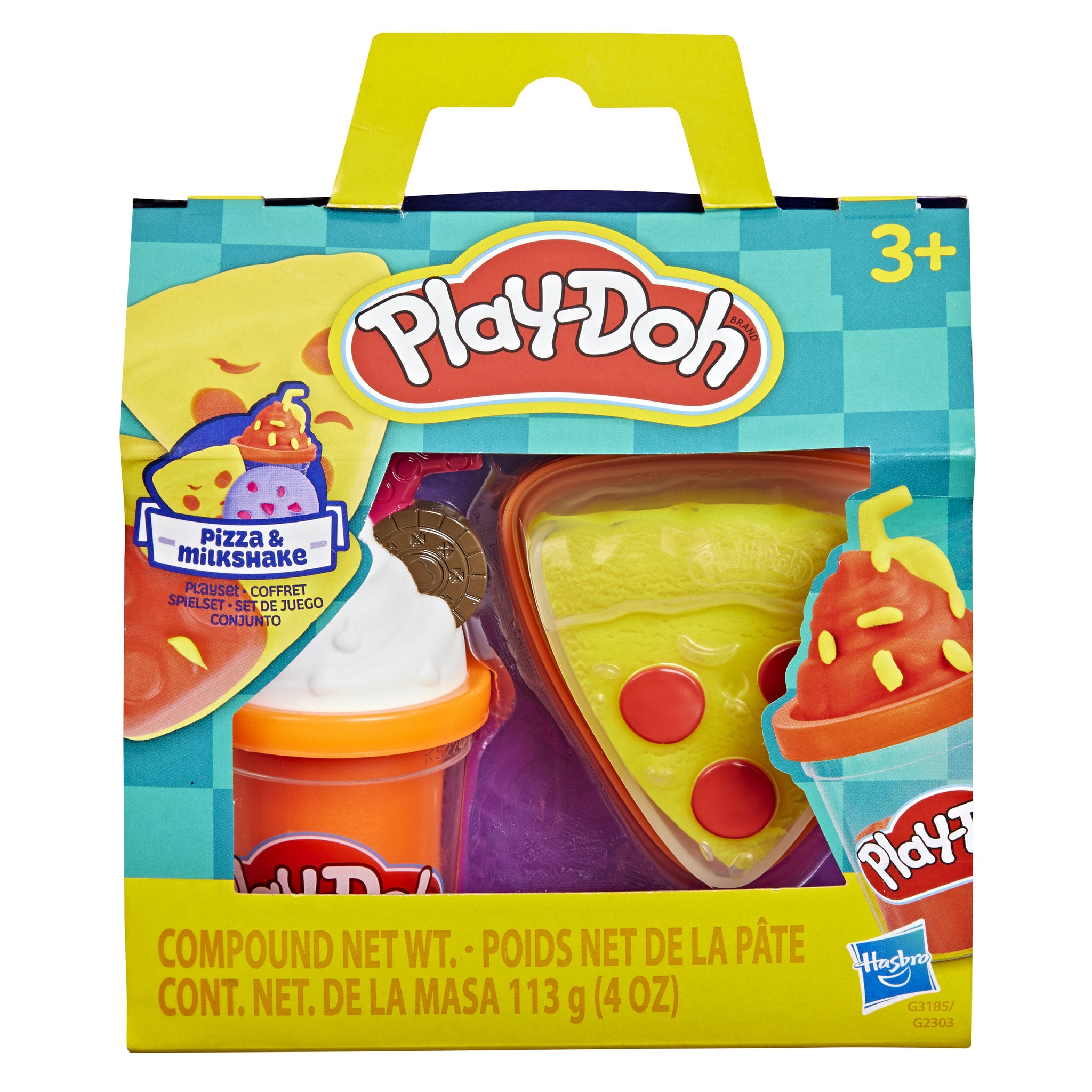 Play-Doh Treats To Go Pizza and Milkshake Playset