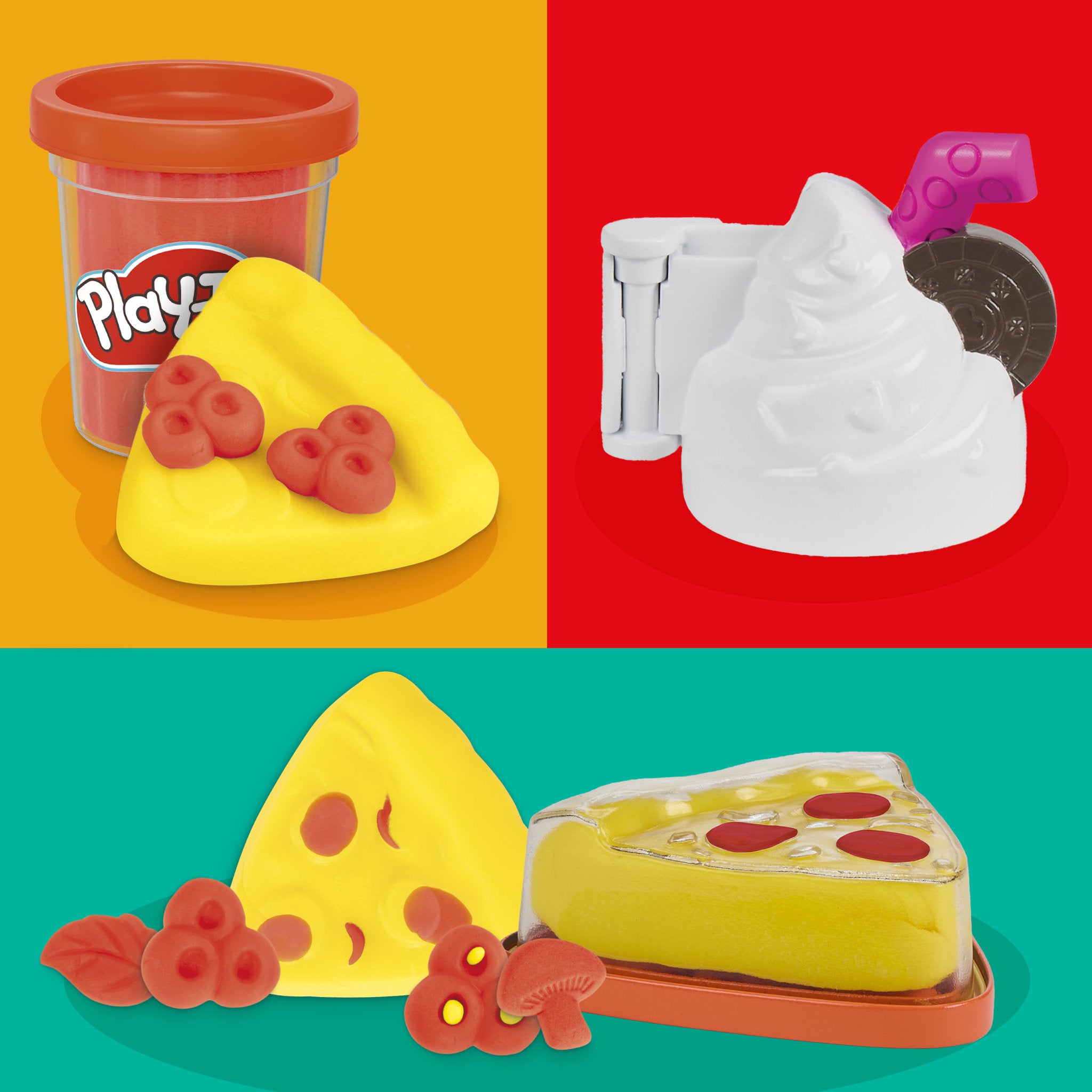 Play-Doh Treats To Go Pizza and Milkshake Playset
