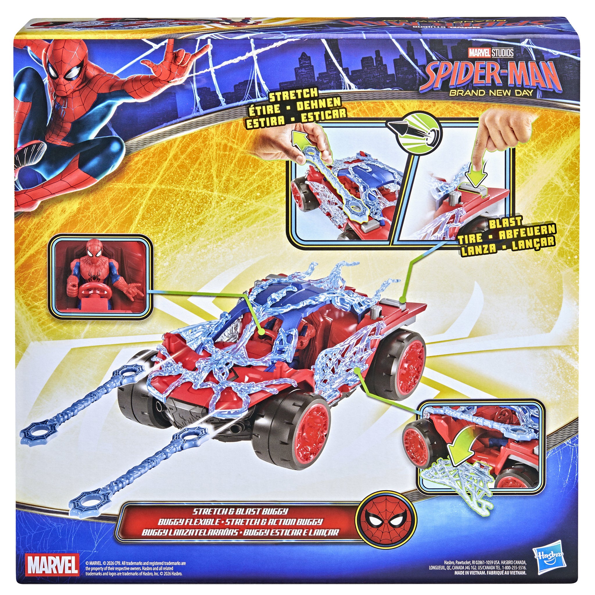 Marvel Spider-Man Brand New Day Stretch & Blast Buggy