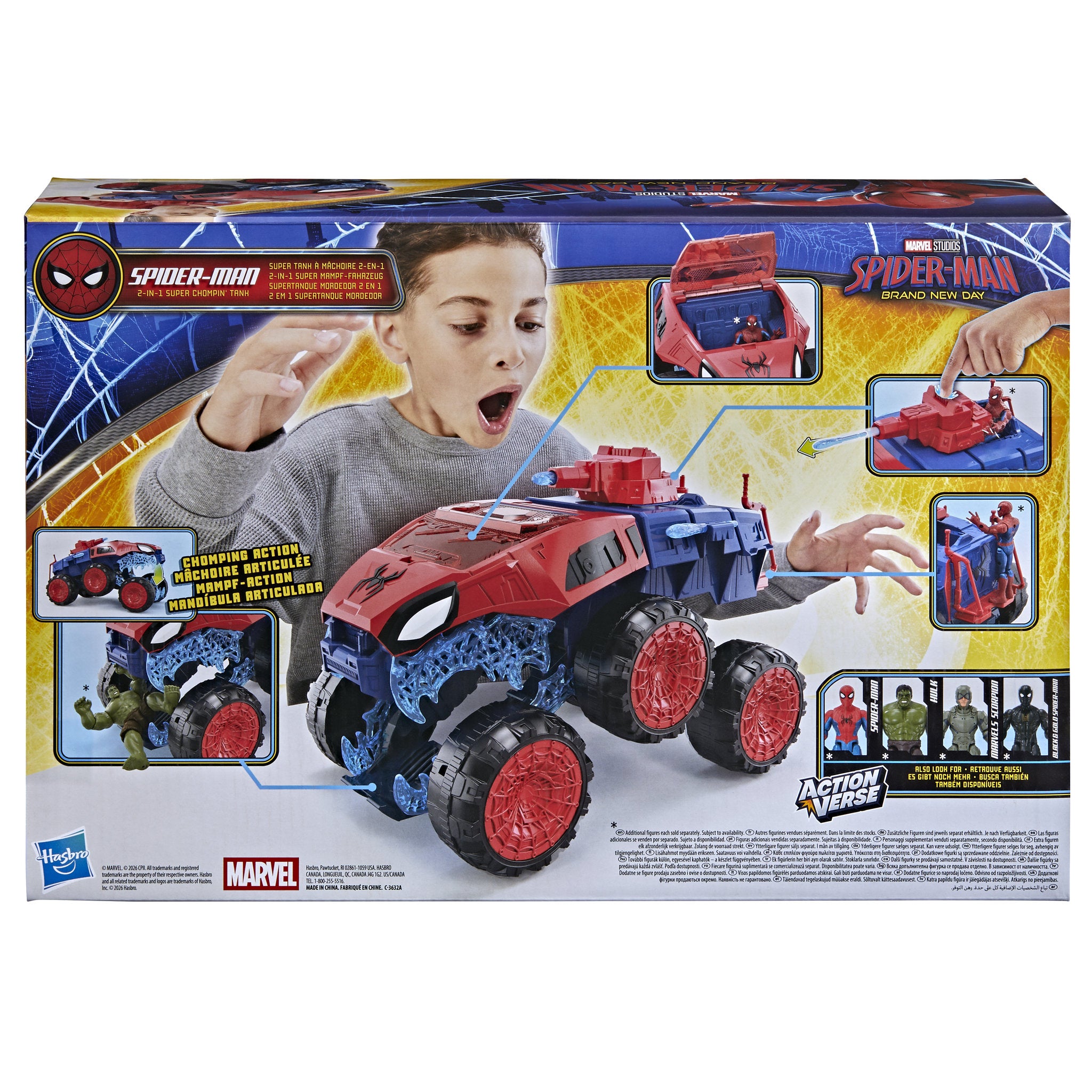 Marvel Spider-Man Brand New Day 2-In-1 Super Chompin' Tank