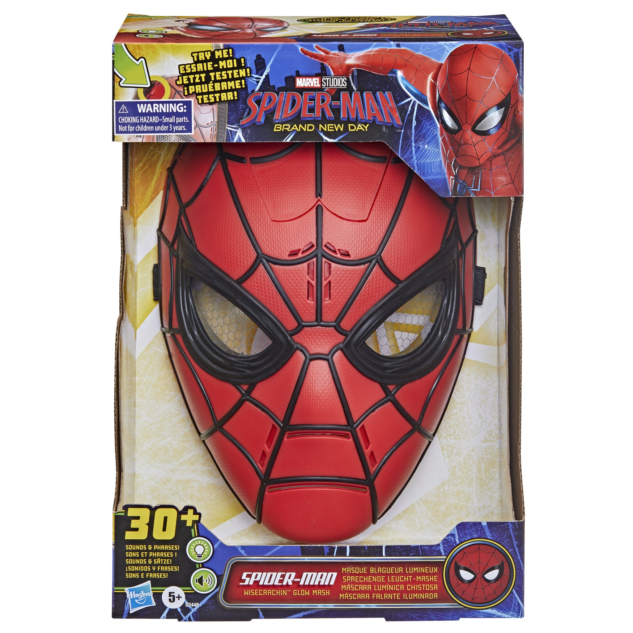 Marvel Spider-Man Brand New Day Mask - Glow Wisecrackin' Spider-Man Mask