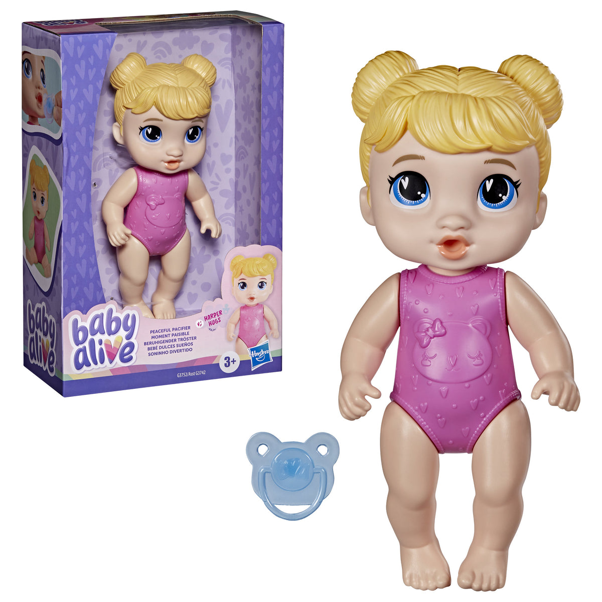 Baby Alive Peaceful Pacifier Blonde Hair