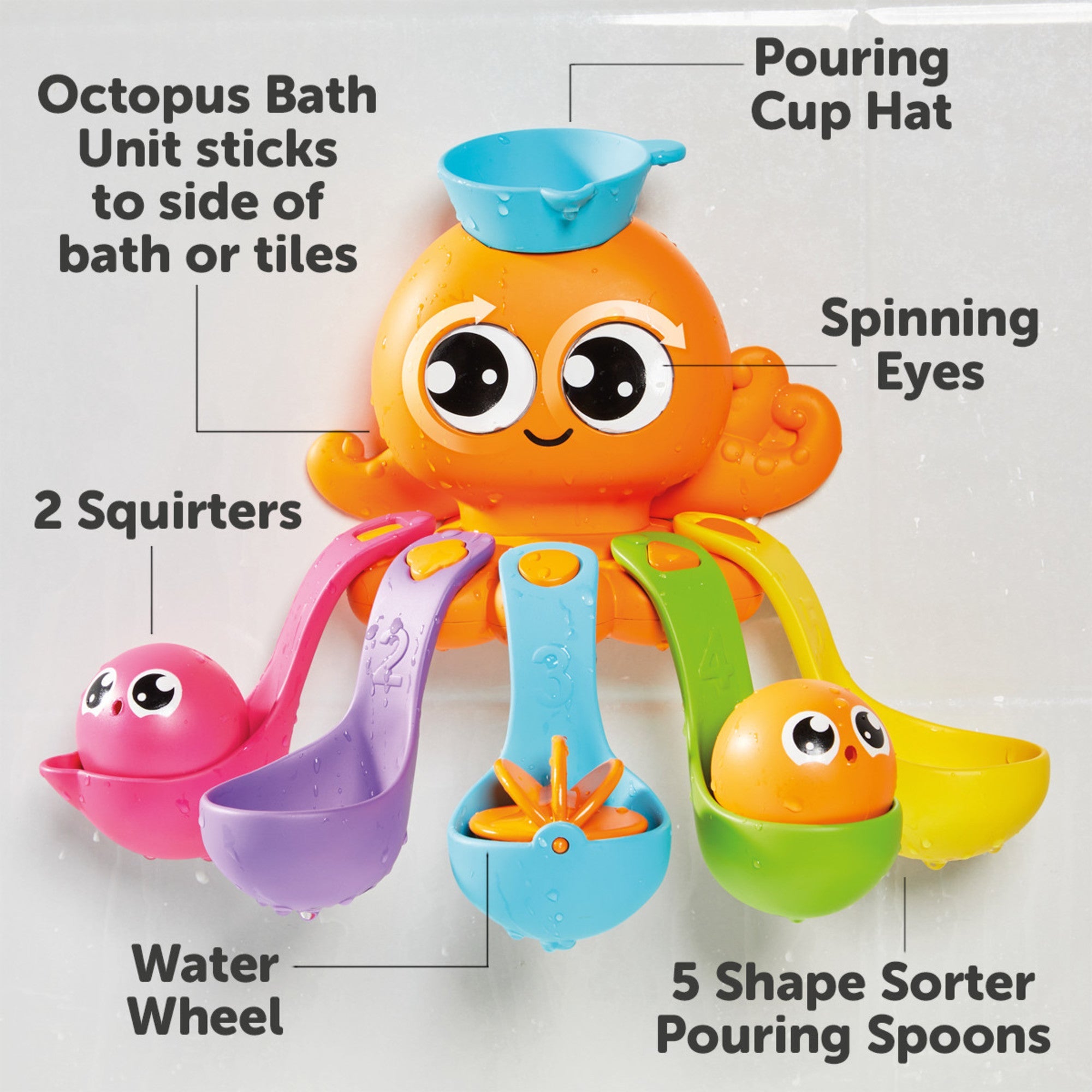 TOMY 7 In 1 Bath Activity Octopus