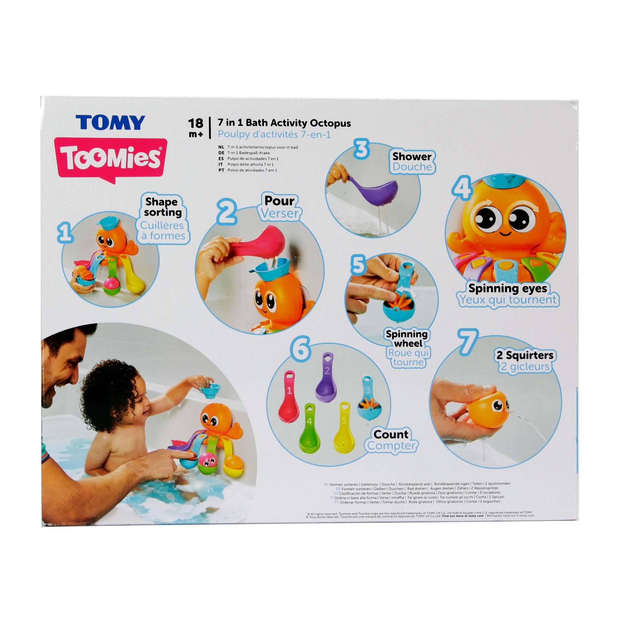 TOMY 7 In 1 Bath Activity Octopus