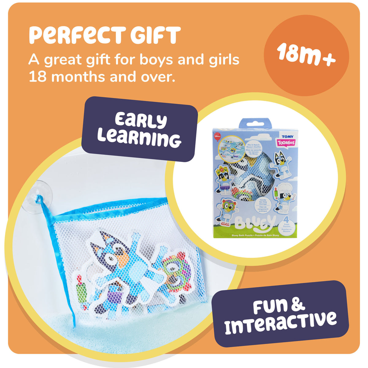 TOMY Toomies Bluey Bath Puzzle