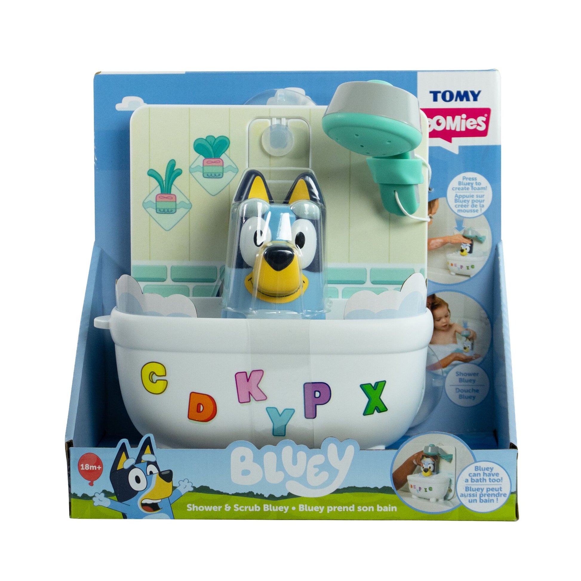 TOMY Toomies Shower & Scrub Bluey - Toyworld Australia