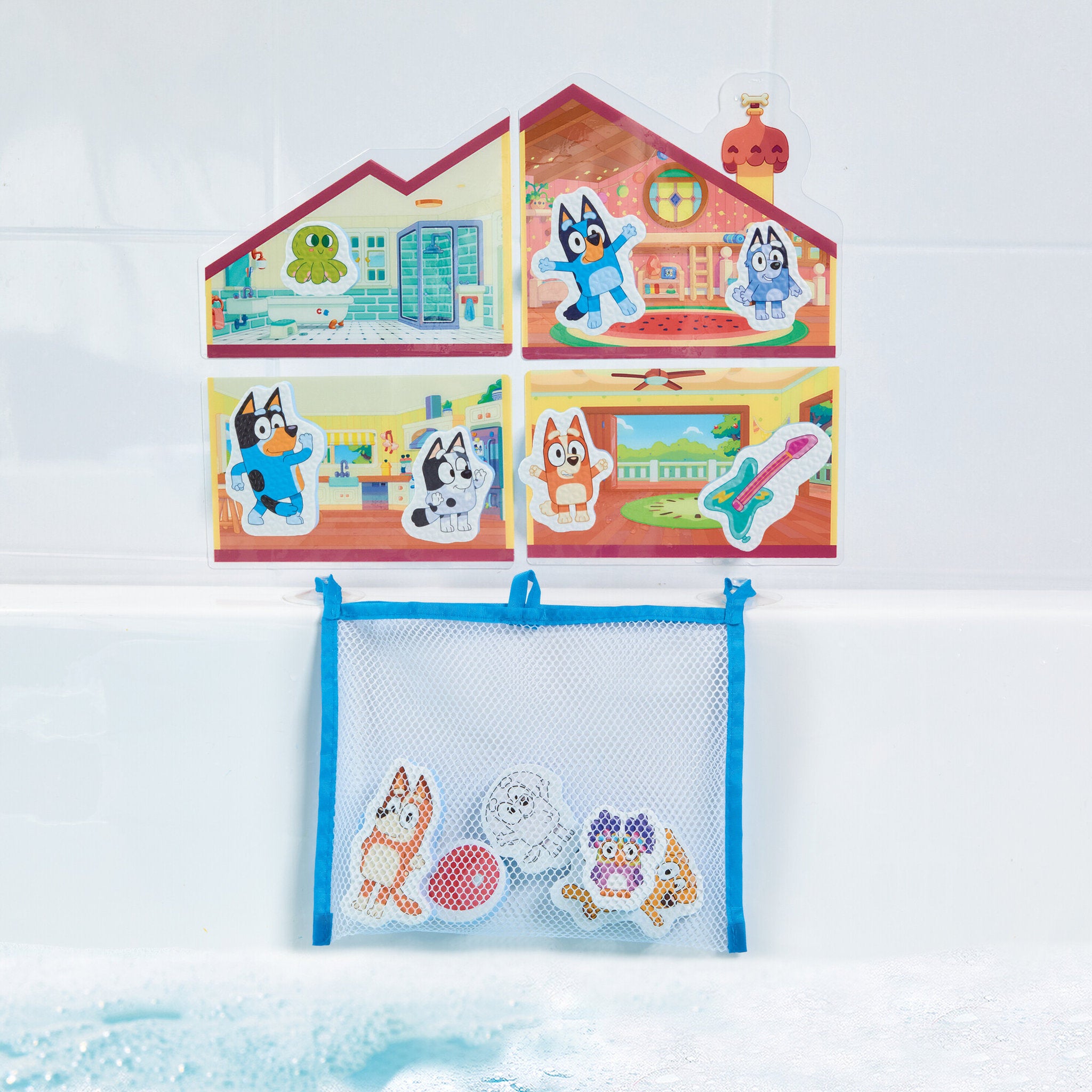 Tomy Toomies Playdate at Blueys Bath Sticker Set